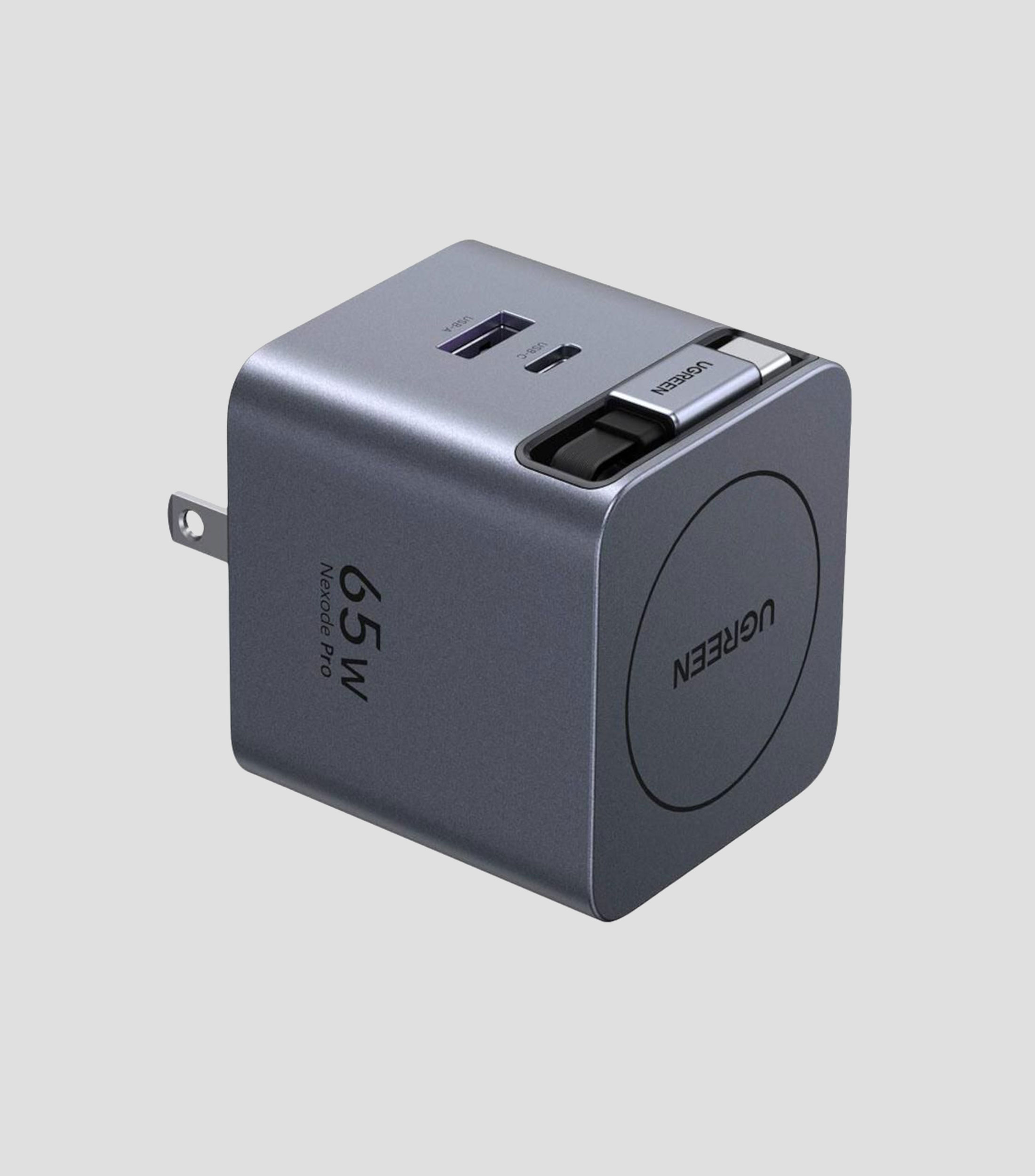Cargador retráctil USB-C 65 W