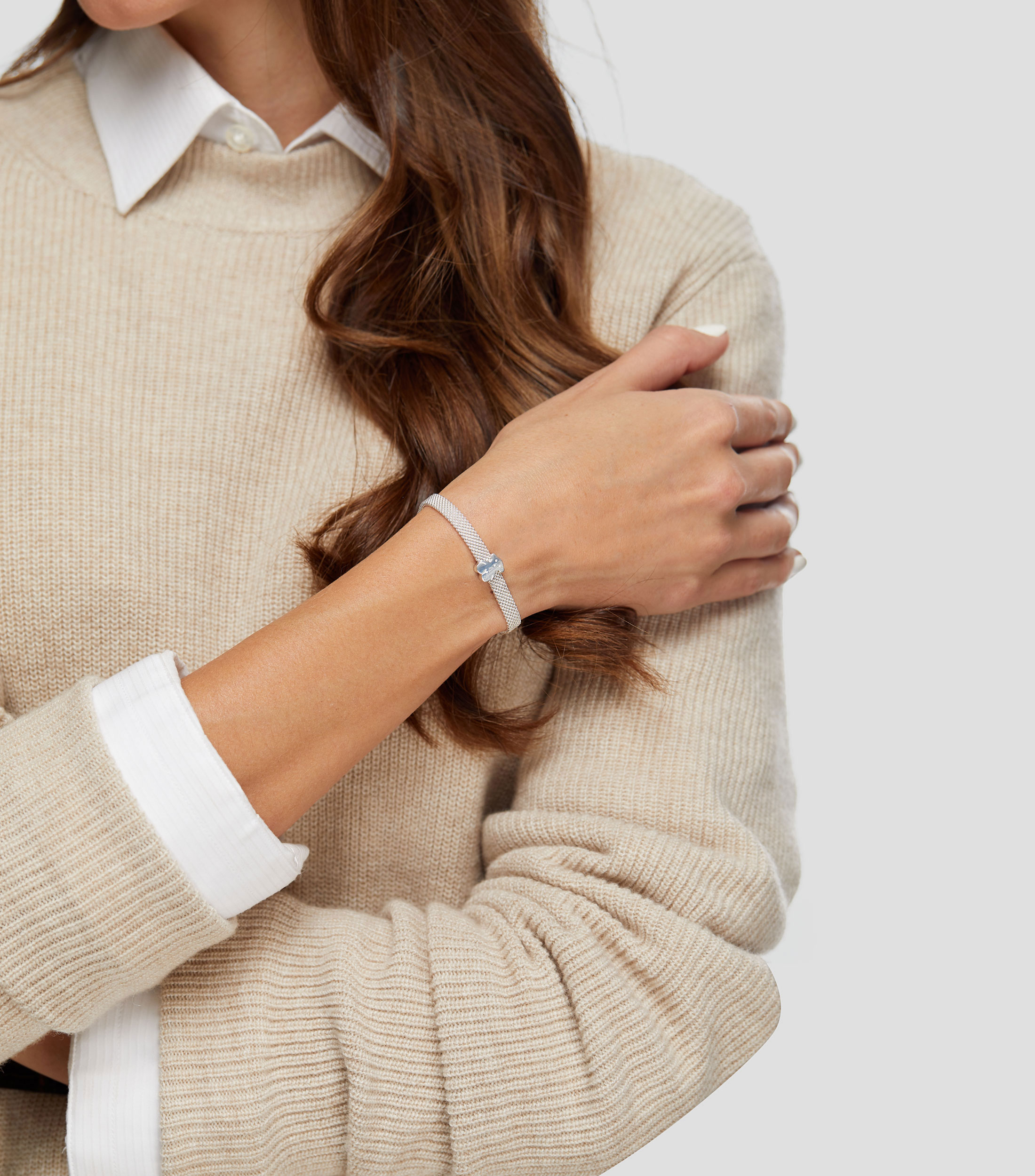 Pulsera en plata Sweet Dolls Motivo de Oso Mujer