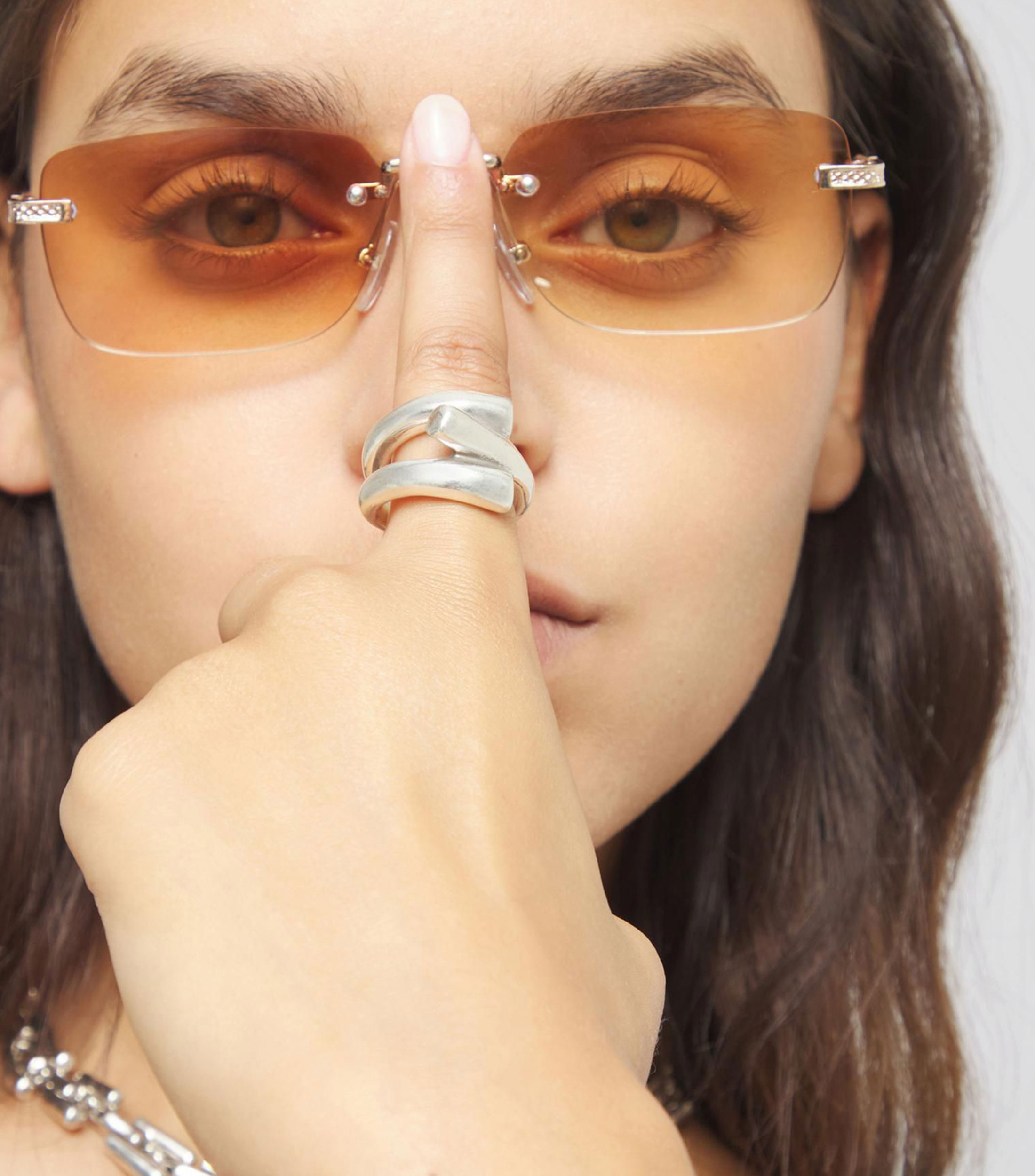 Anillo triple tubo Mujer