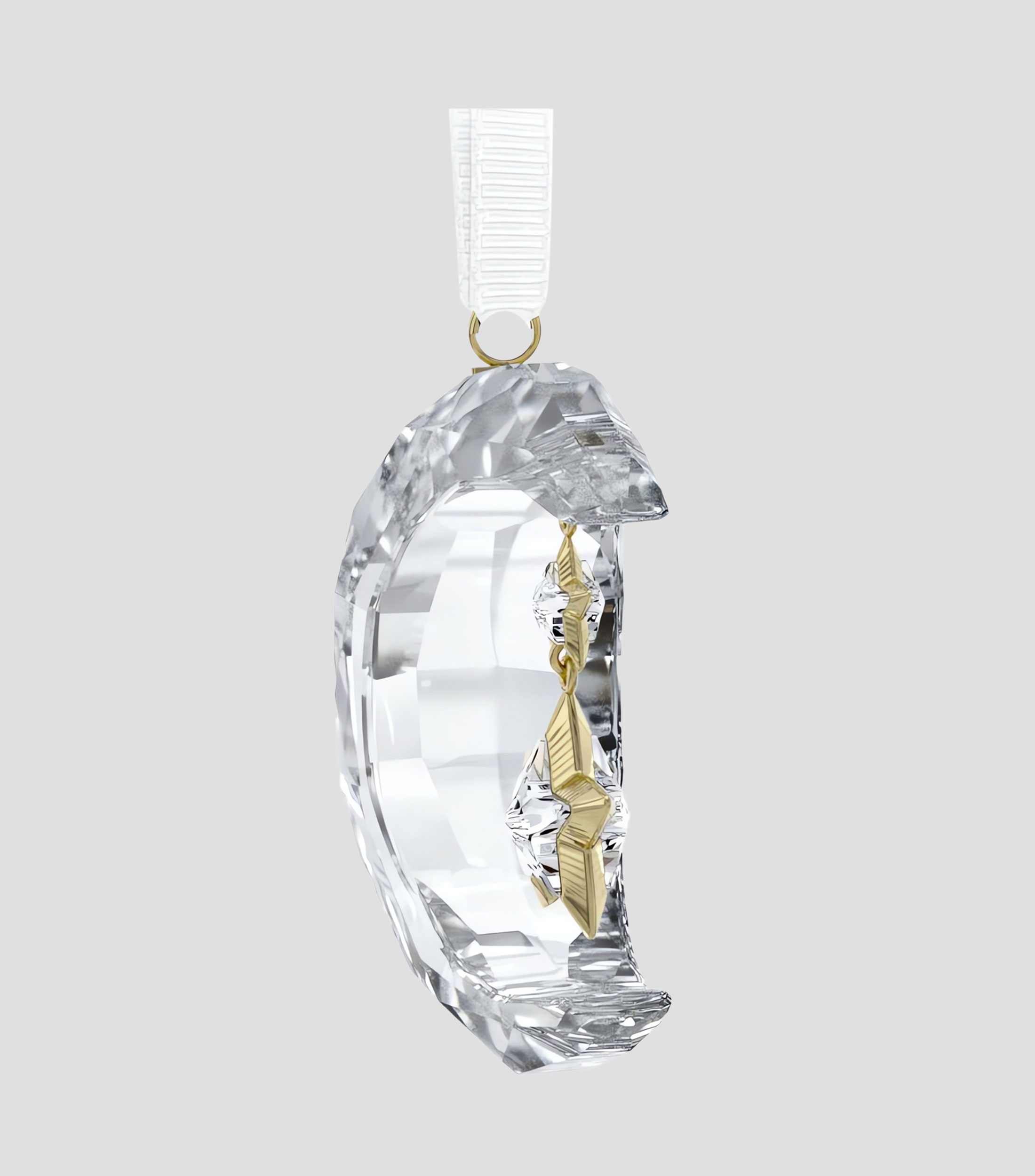 Ornamento Holiday Magic Moon en cristal