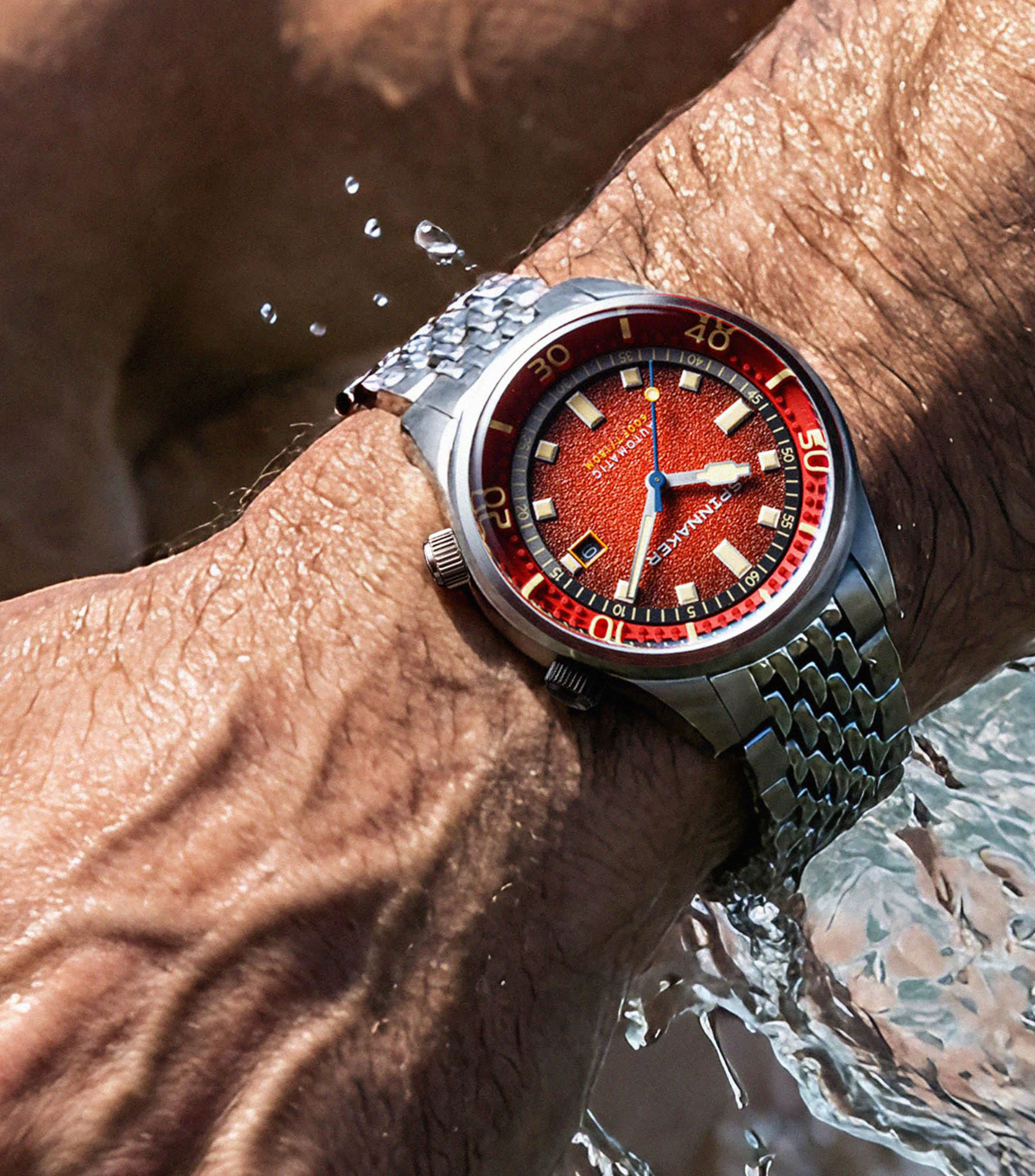 Reloj para Hombre Bradner Automatic Red Reef Casual Rojo, Plateado