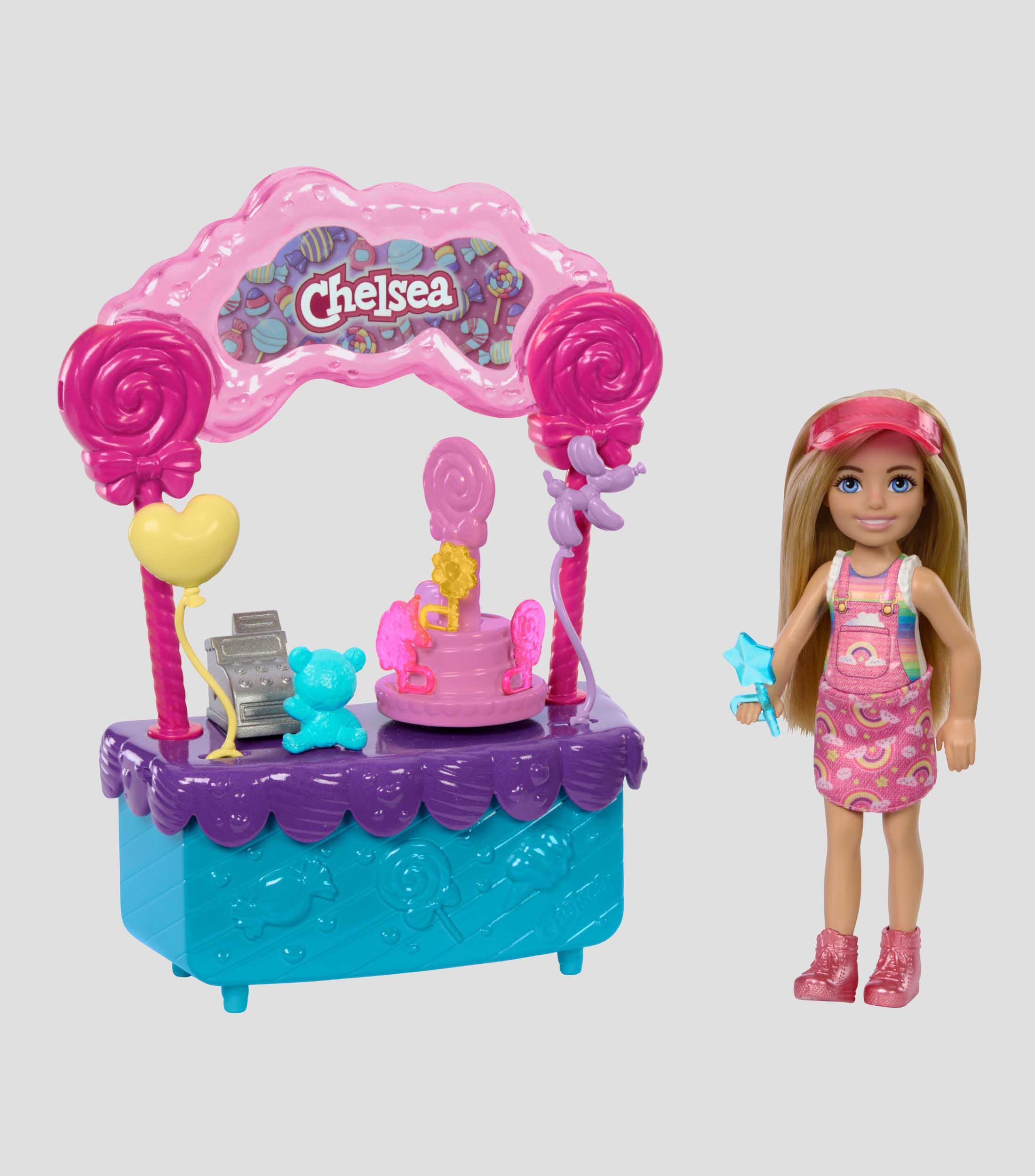 Barbie Set Juego Stacie al Rescate Estación Dulces Chelsea