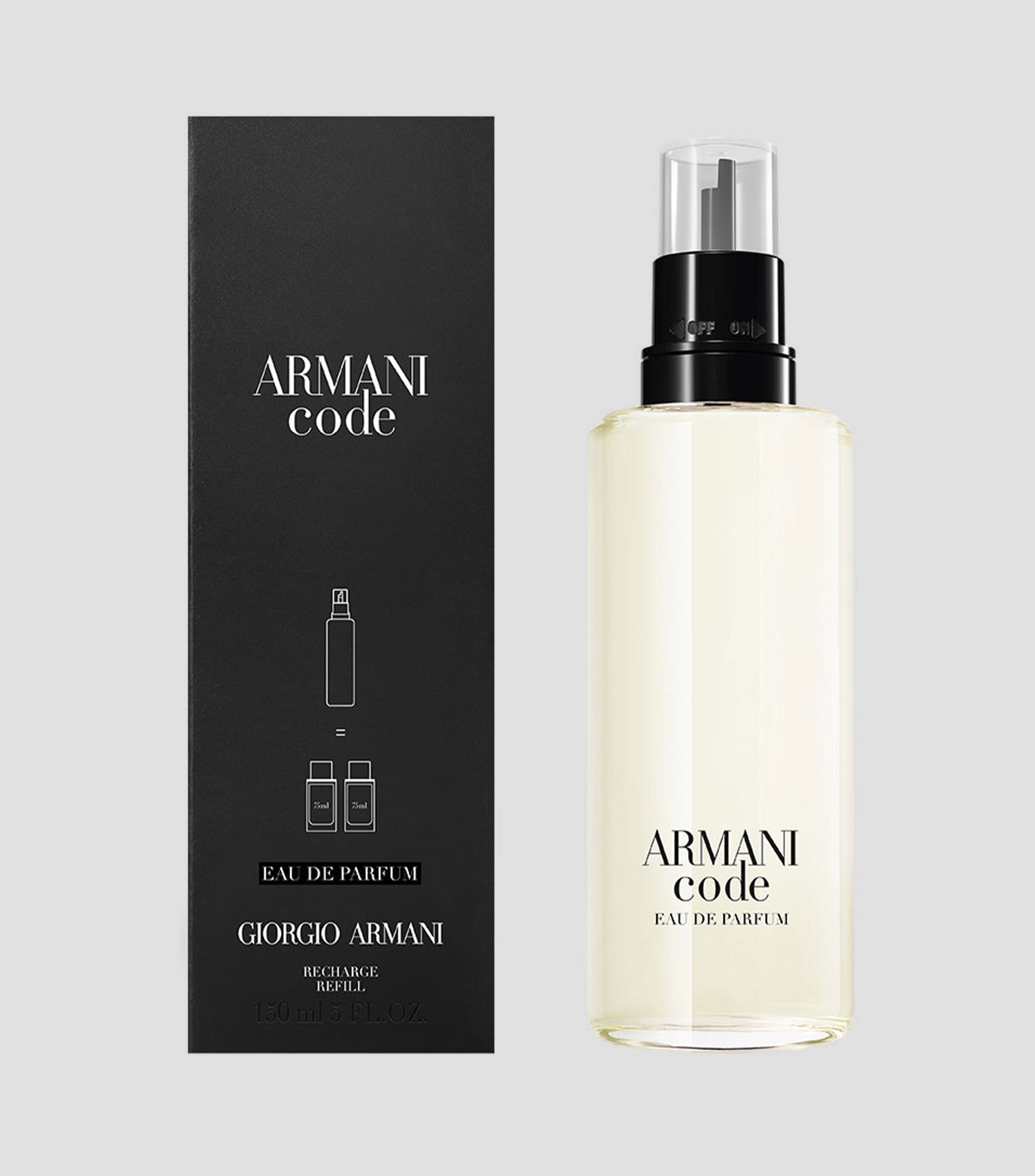 Perfume Armani Code Eau de Parfum Refill, 150 ml para Hombre