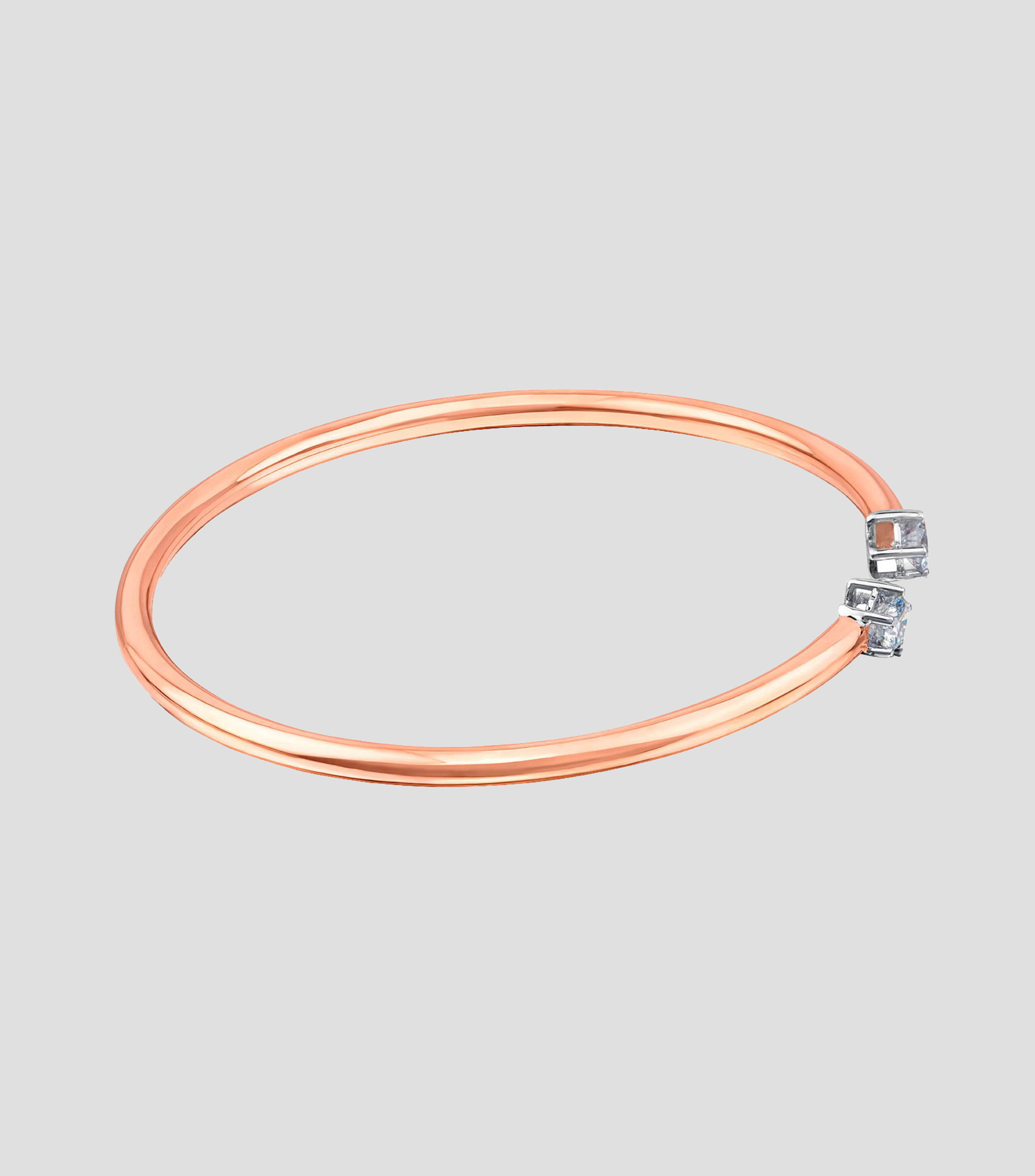 Esclava en oro rosa 18 kilates con diamantes Rosa Oriol Mujer