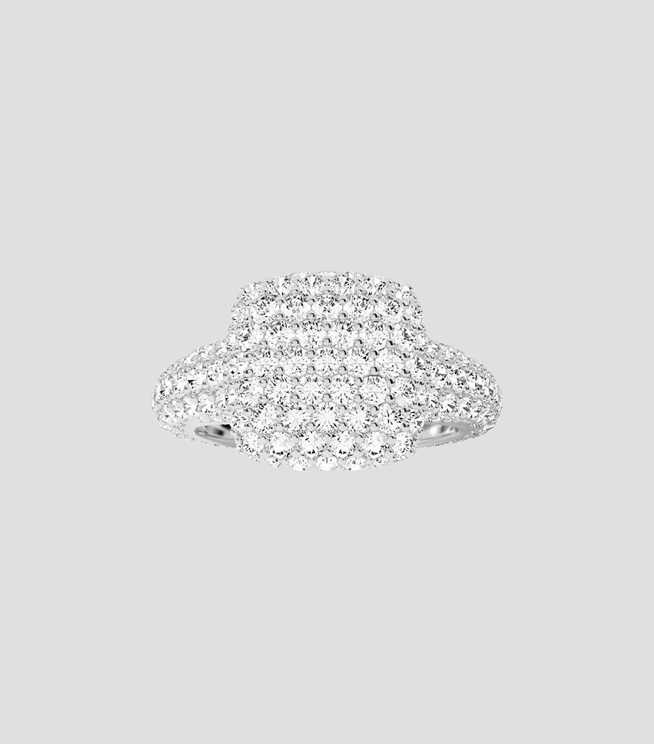 Anillo en plata de ley con circonitas Mujer