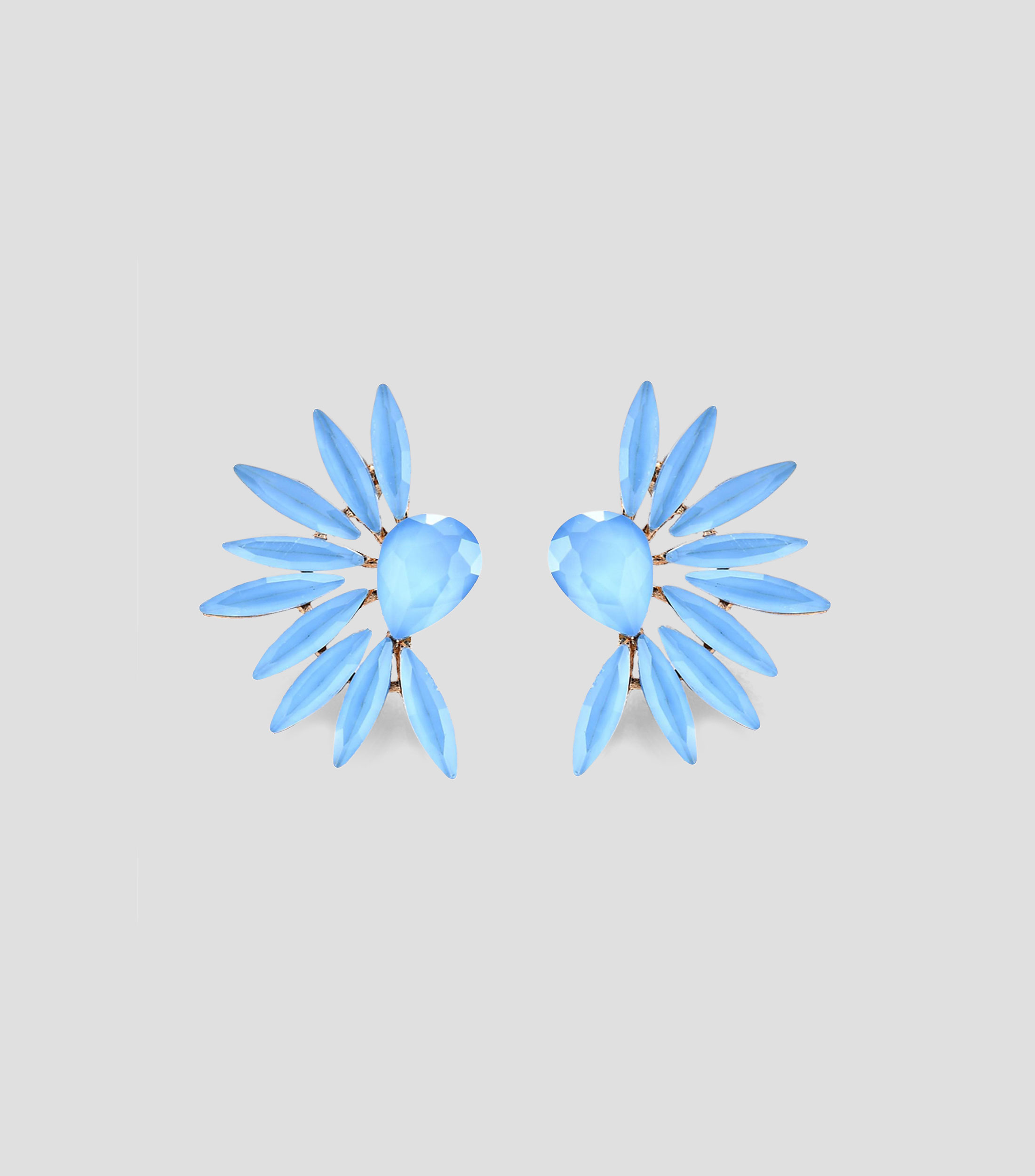 Aretes con cristales Mujer