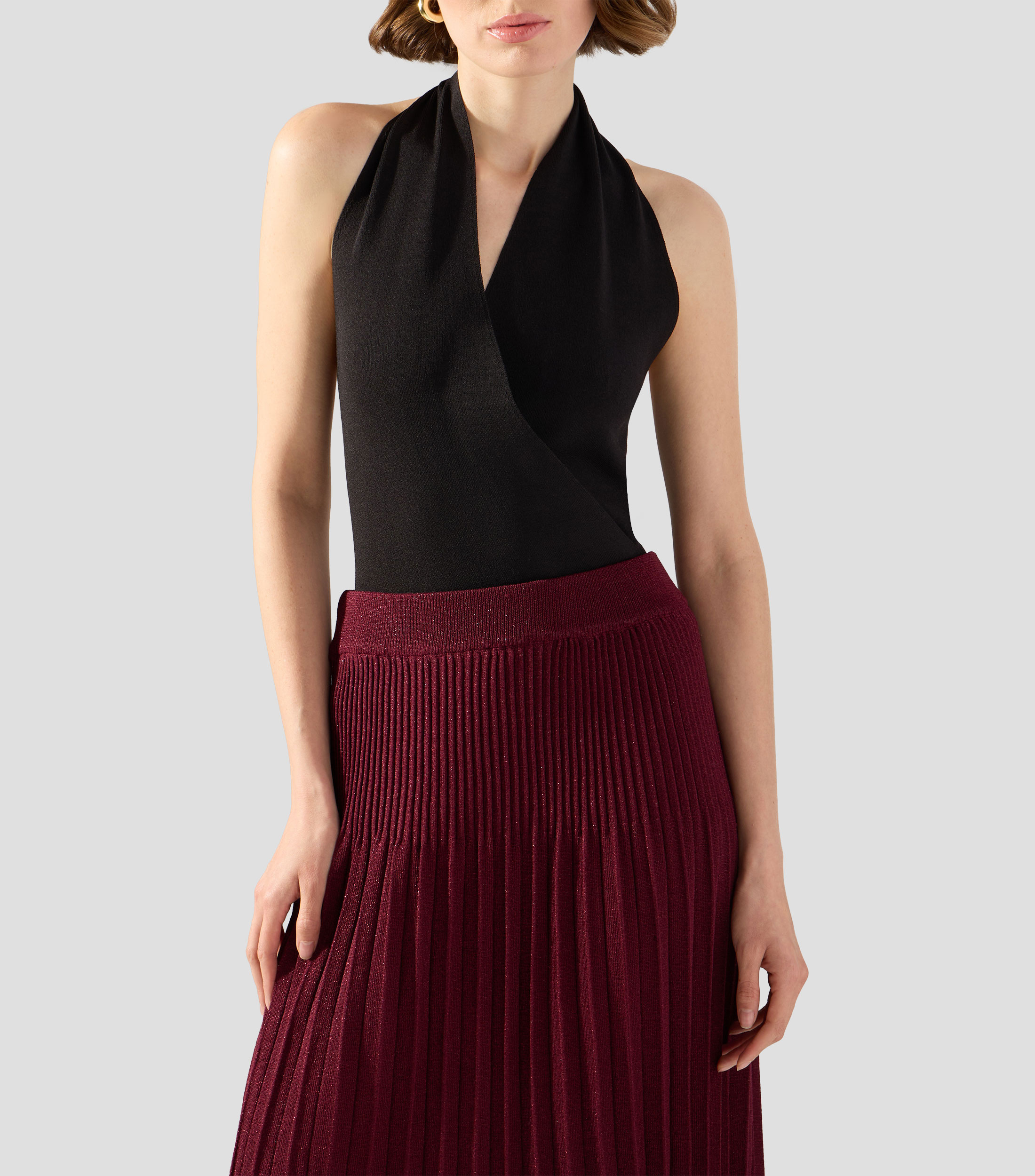 Blusa lisa sin mangas Mujer