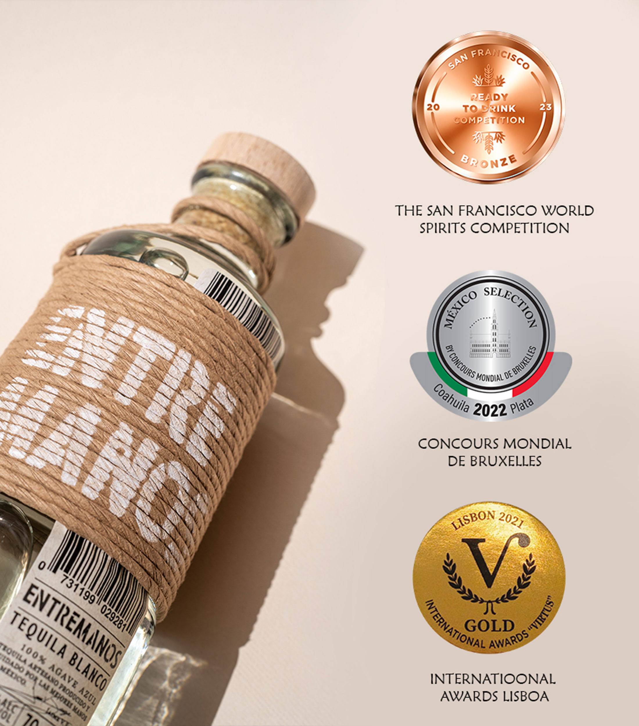 Tequila Entre Manos, 700 ml