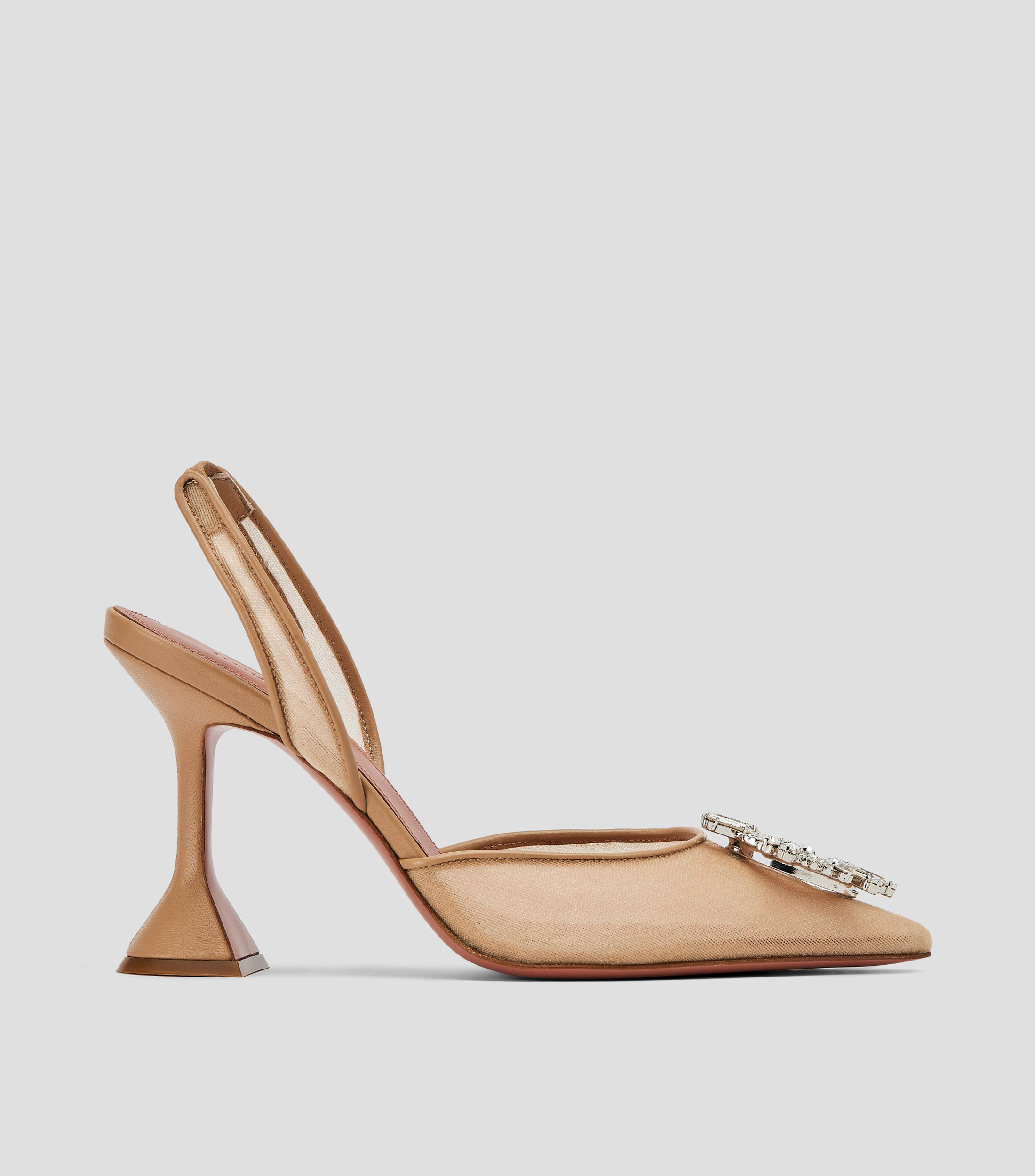Zapatillas slingback Begum Mesh de tacon alto delgado Mujer