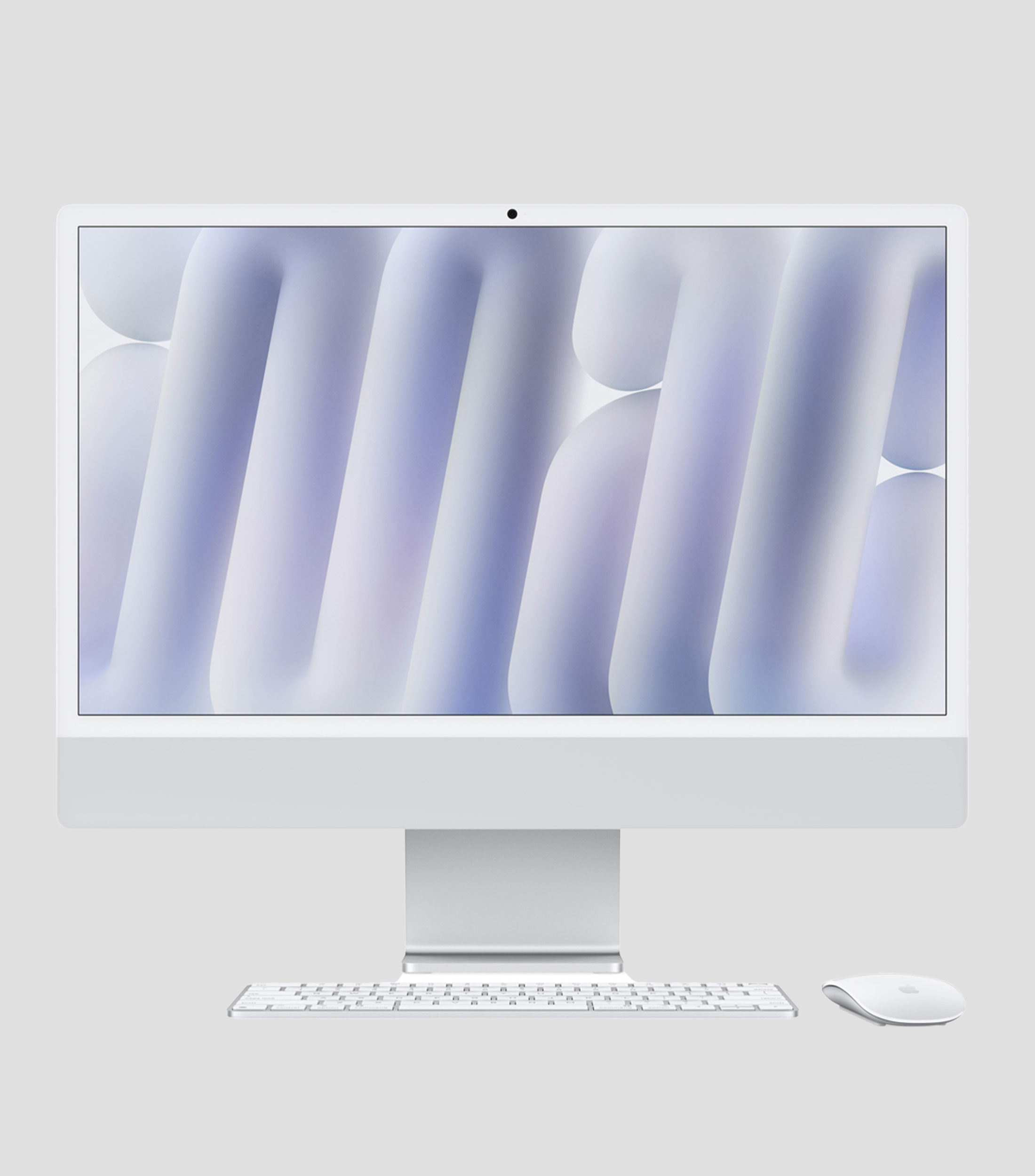 iMac, 24" con Vidrio Nanotexturizado, Chip M4, CPU de 10 núcleos, GPU de 10 núcleos, RAM 16 GB, SSD 256 GB, Plata