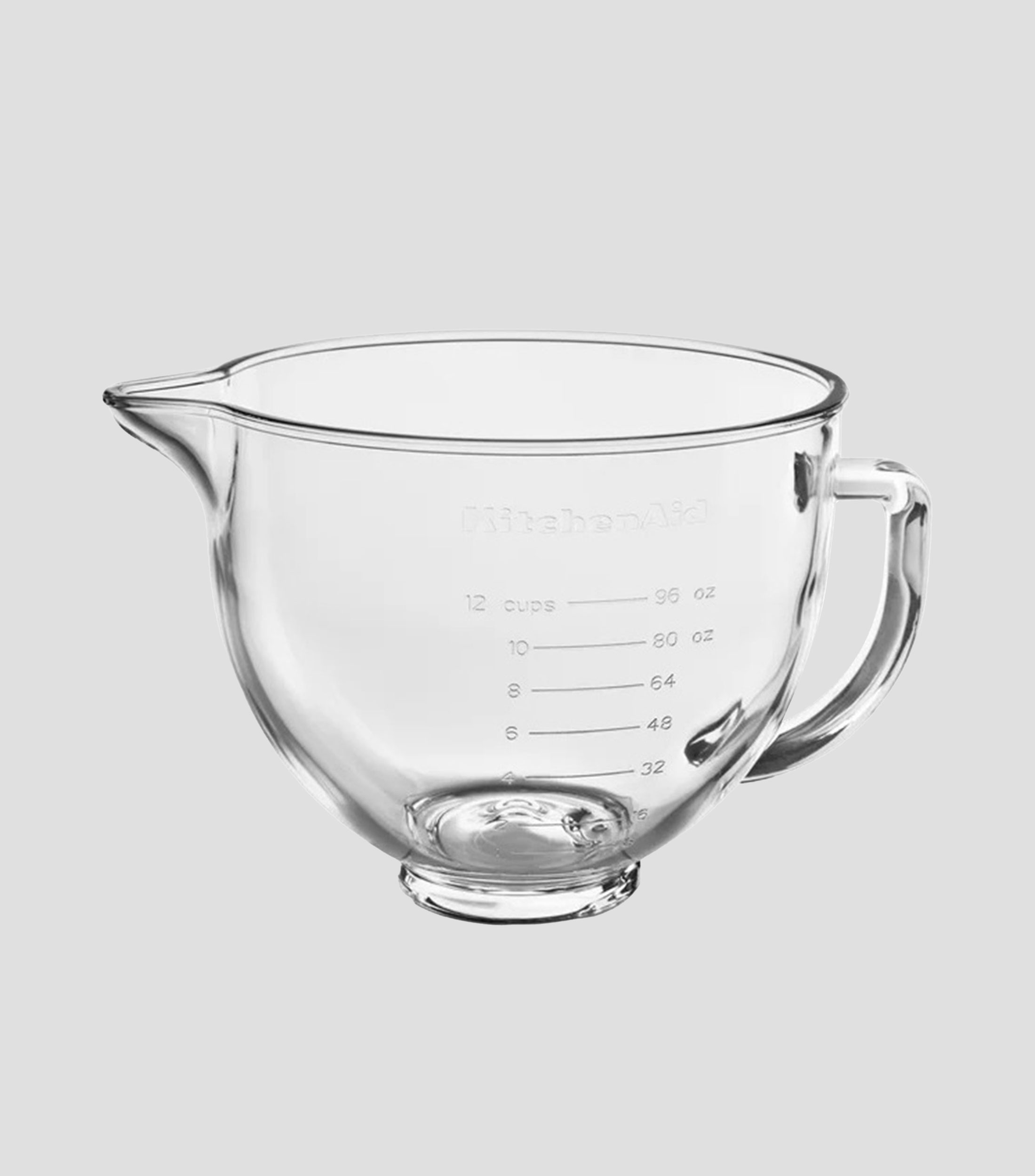 Tazon de vidrio templado transparente, 4.7 L