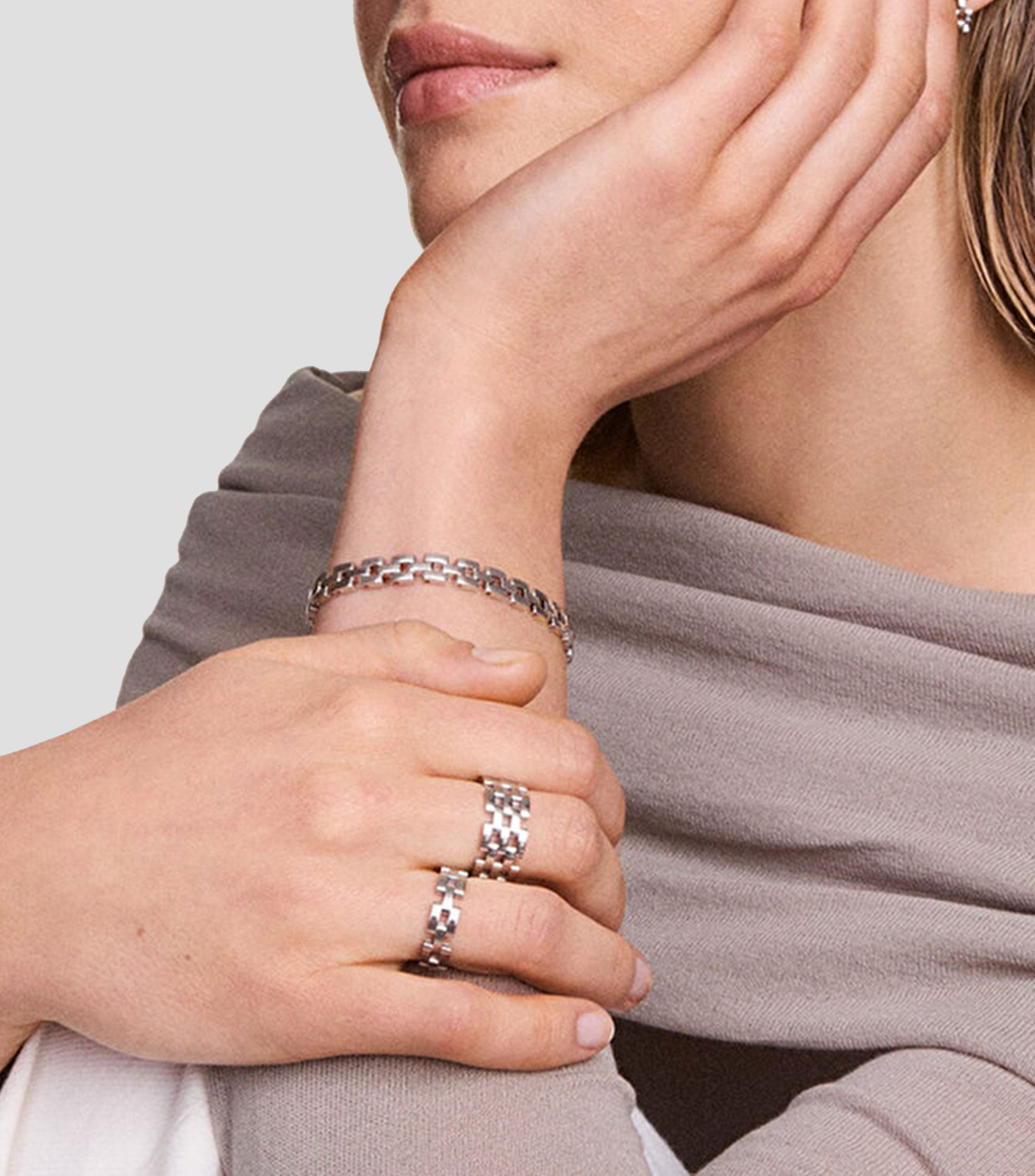 Anillo eslabones Mujer
