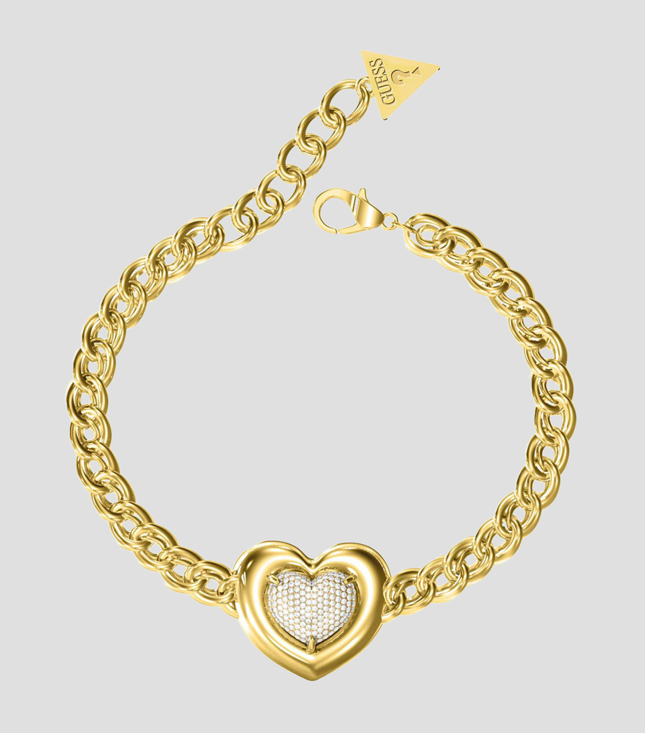 Pulsera eslabonada con zirconia Love Mujer