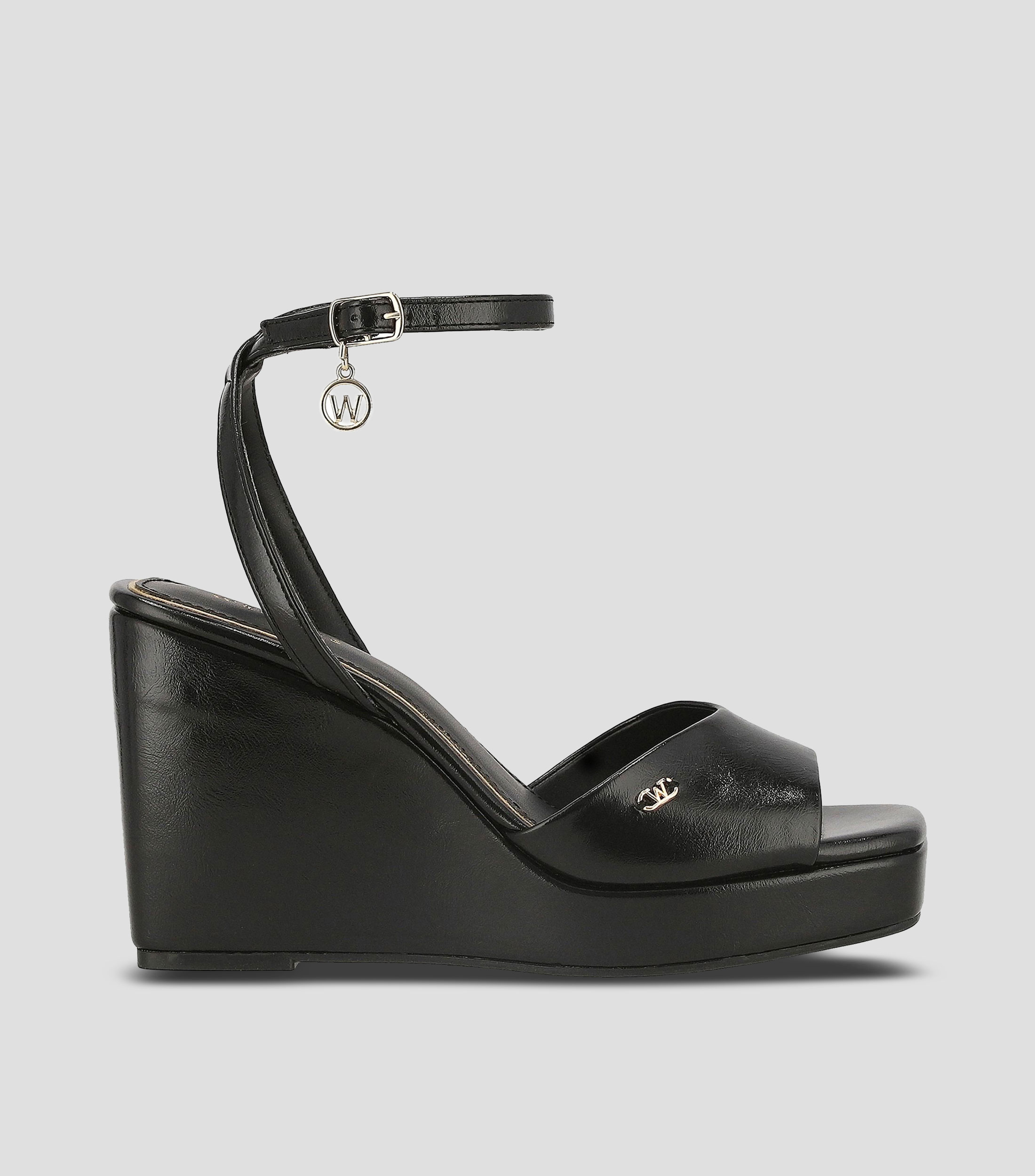 Sandalias casuales tacón alto ancho Mujer