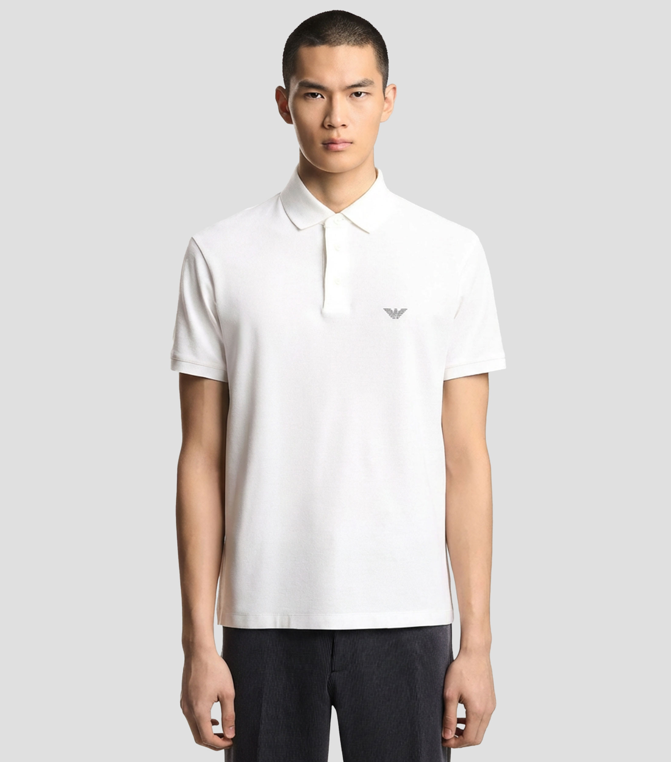 Playera tipo Polo manga corta lisa Hombre