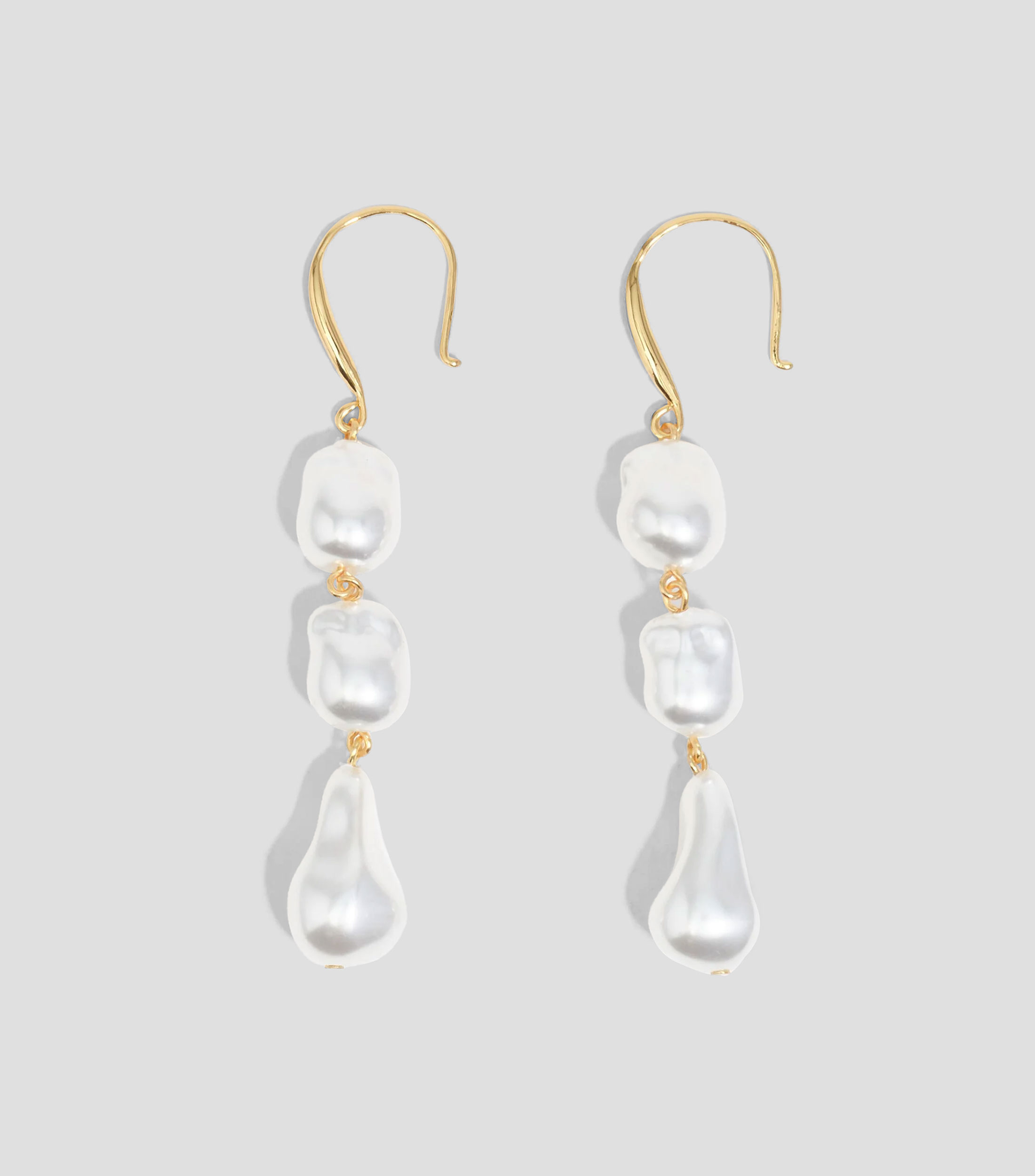 Aretes con perlas Mujer