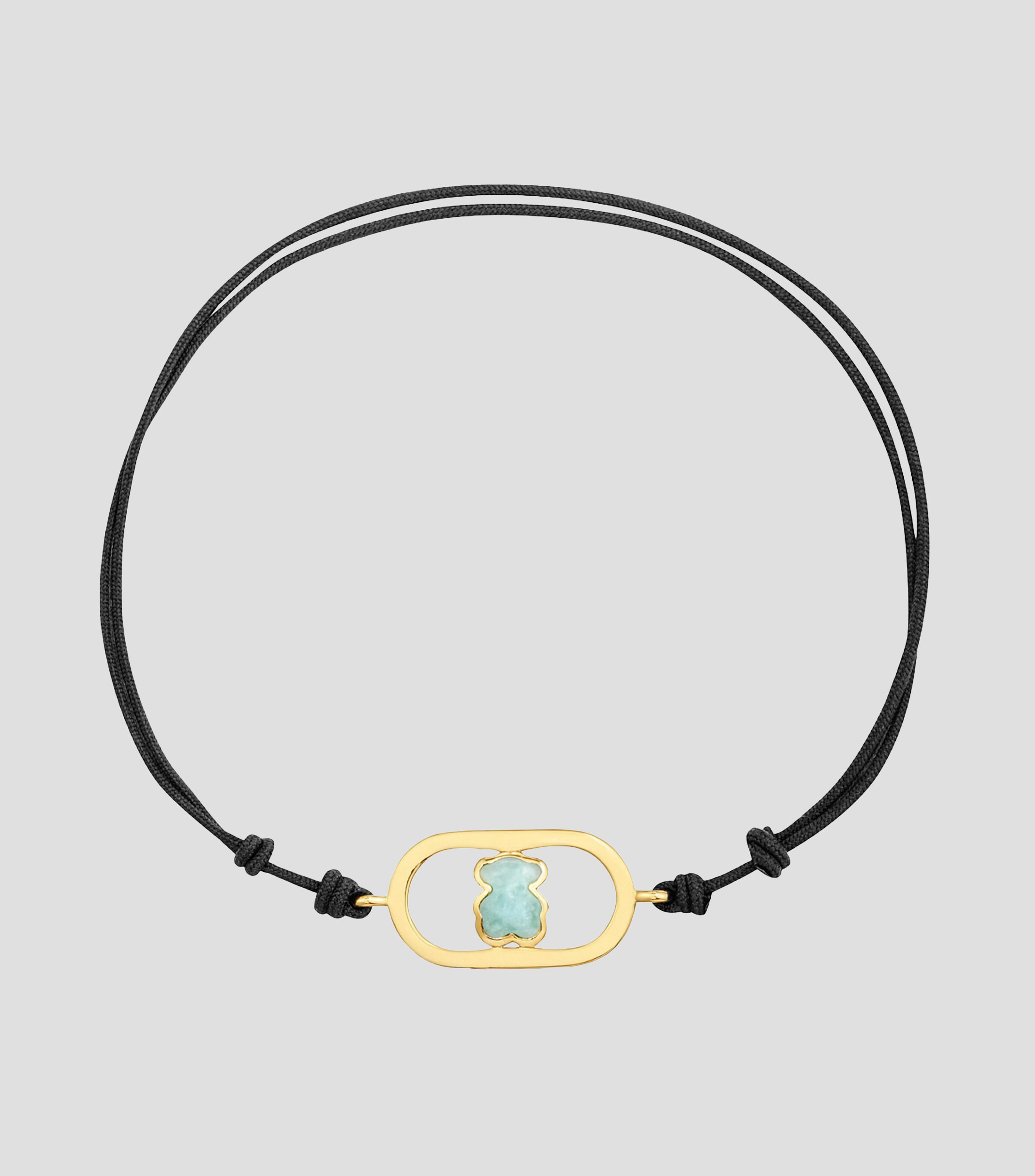 Pulsera negra con amazonita Camille Mujer