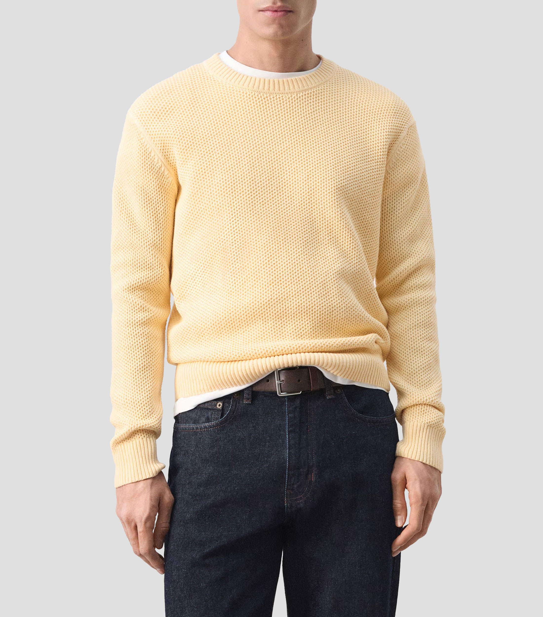 Suéter cuello redondo Hombre