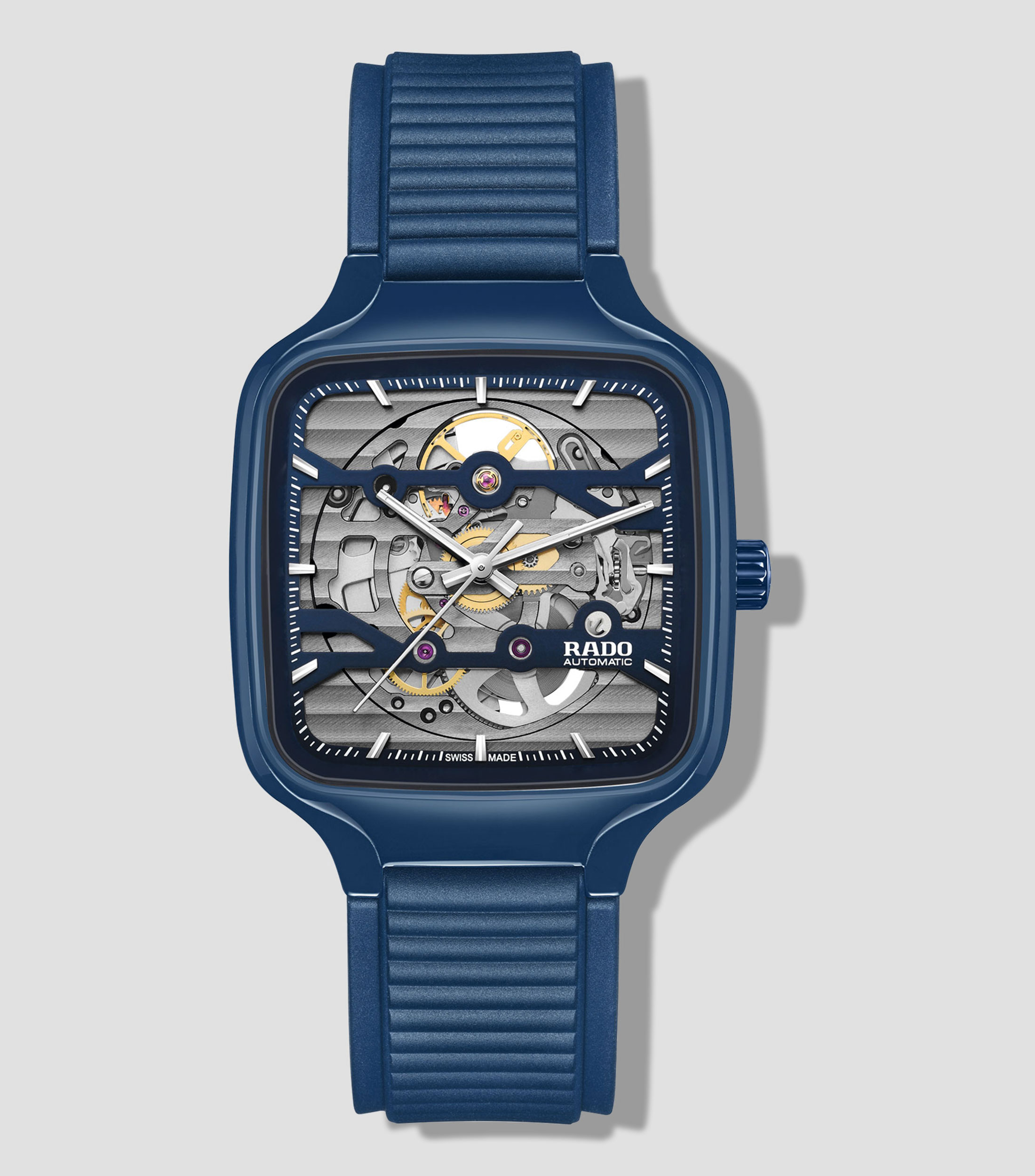 Reloj Unisex Automático True Square Skeleton Lifestyle Carátula Azul