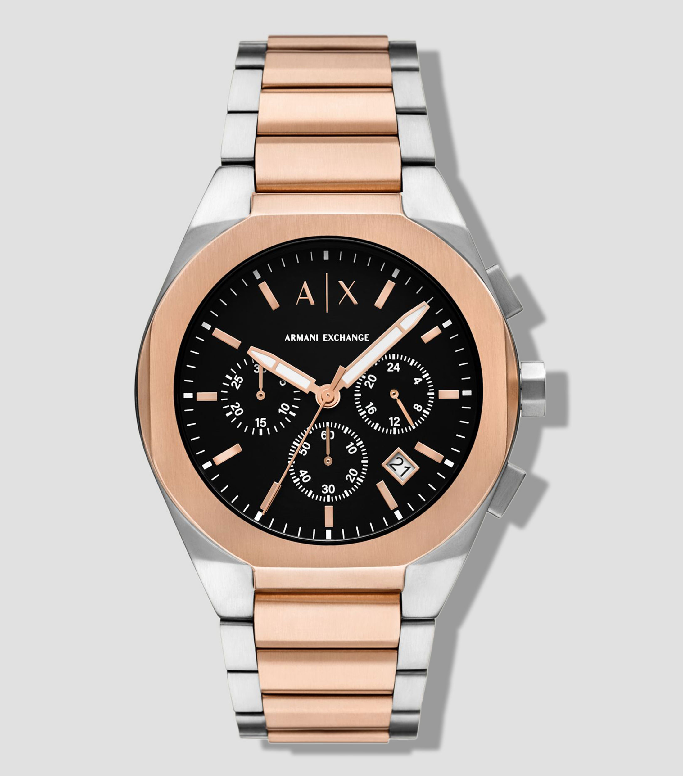Reloj para Hombre Street Casual Oro rosa, Plateado