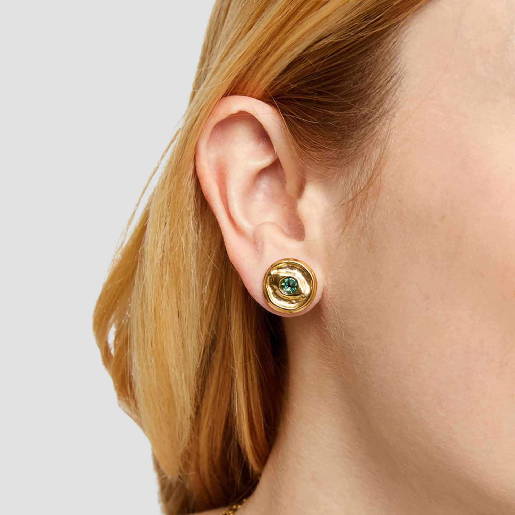 Pendientes de botón Mujer
