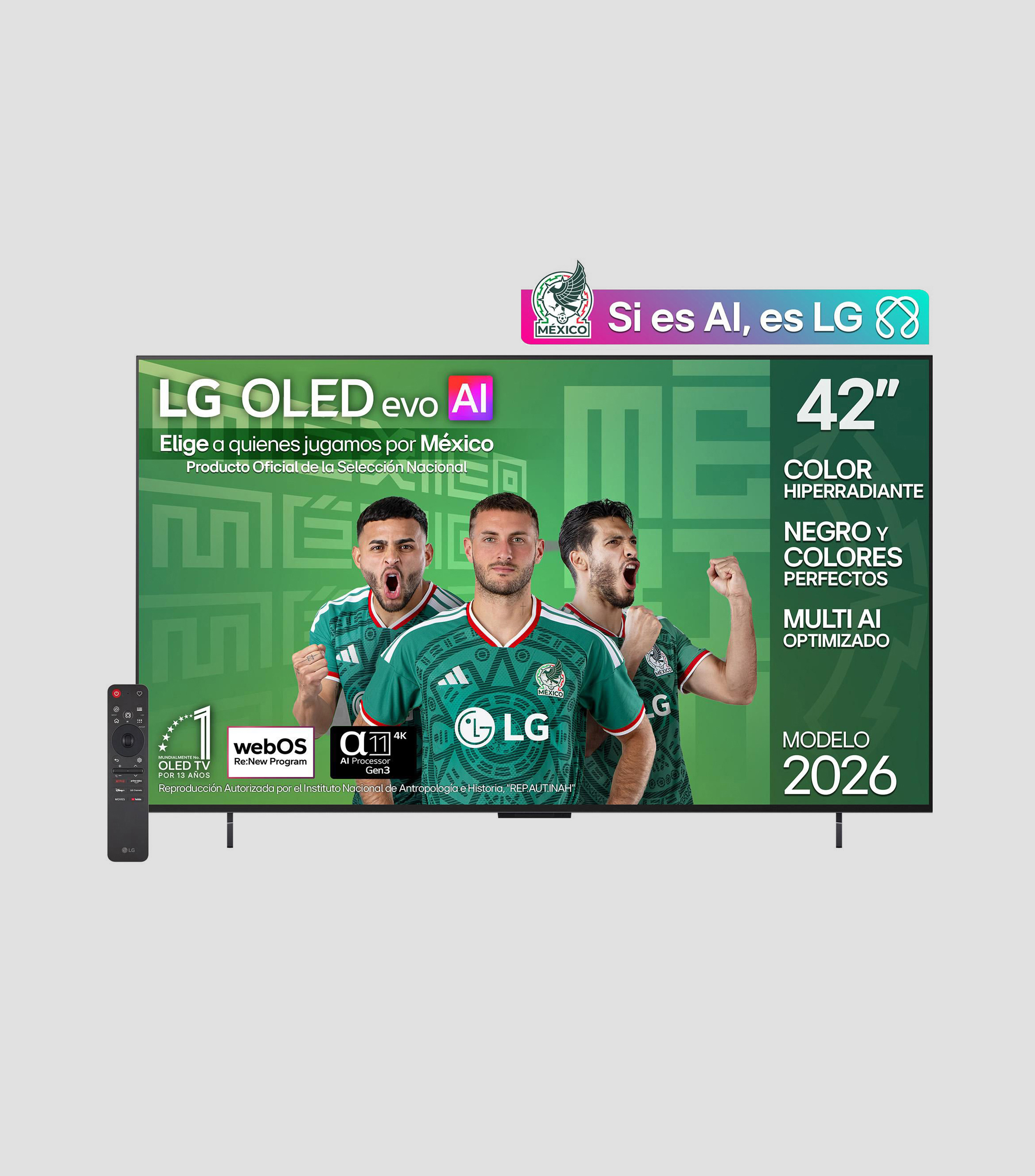Pantalla 42 Pulgadas Plana OLED 4K webOS OLED42C6PSA
