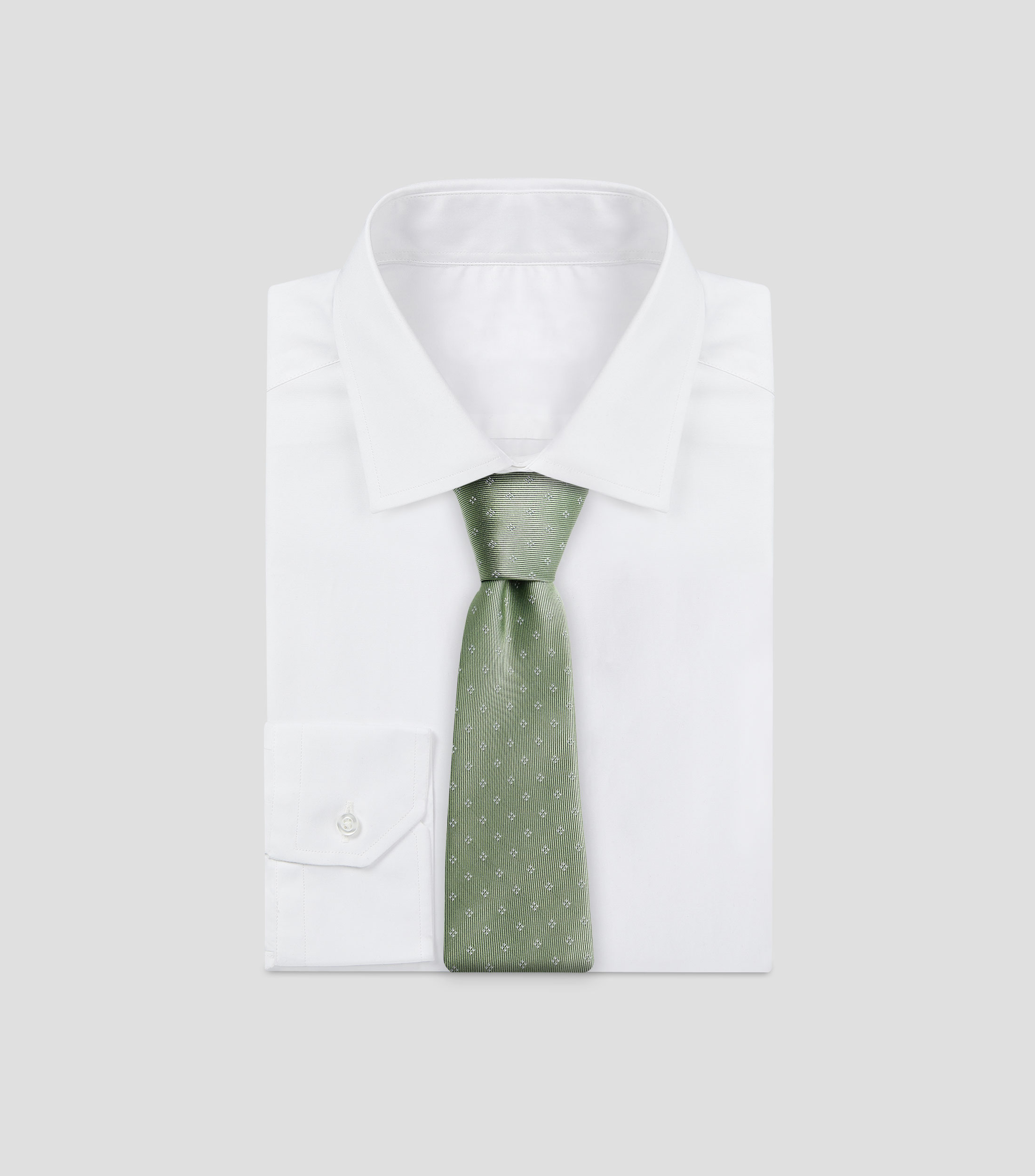 Corbata ancha con estampado de rombos