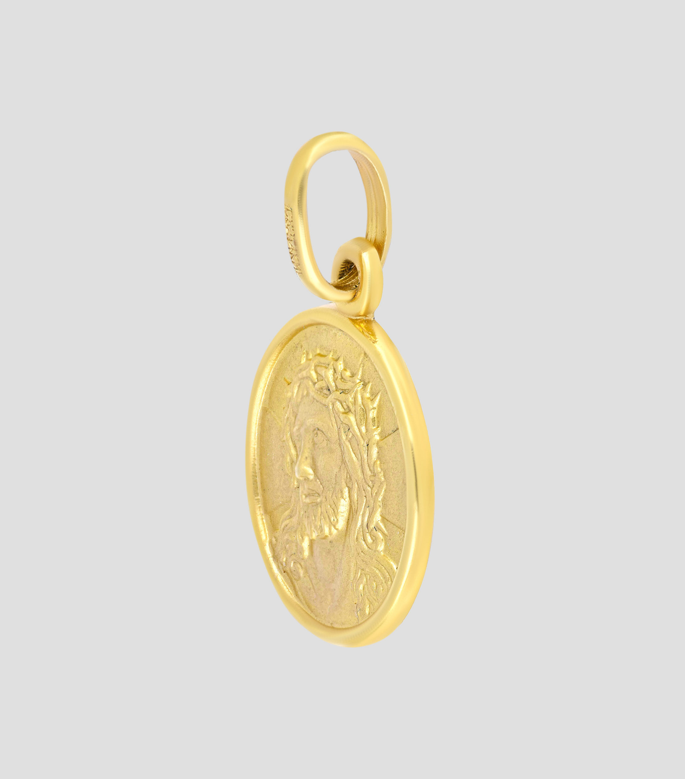 Medalla en Oro amarillo 14 Kts Divino Rostro Unisex