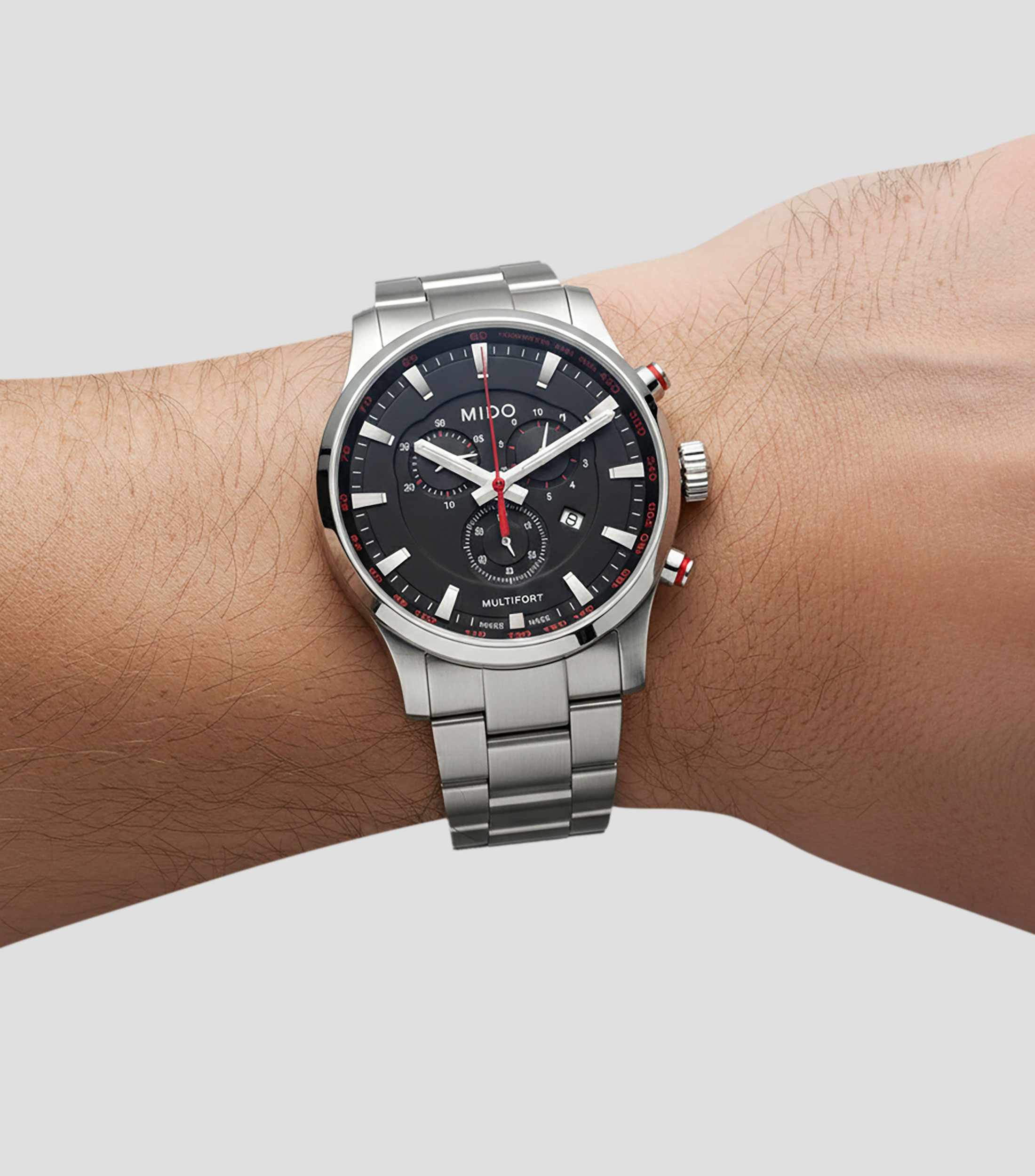 Reloj para hombre Multifort Quartz de vestir plateado