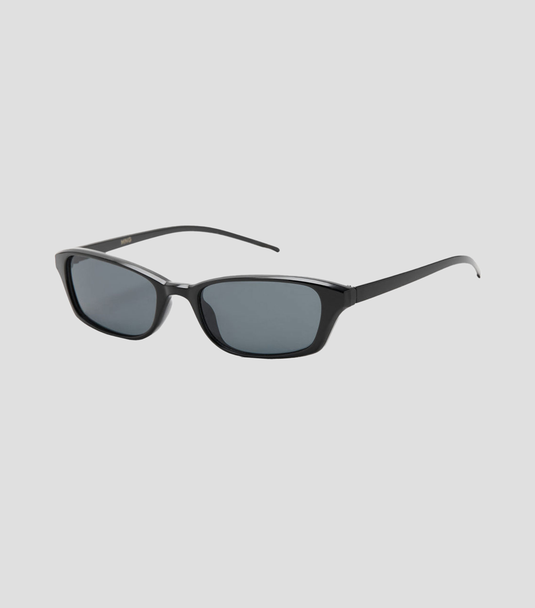 Lentes de sol rectangulares Loulou negro Mujer