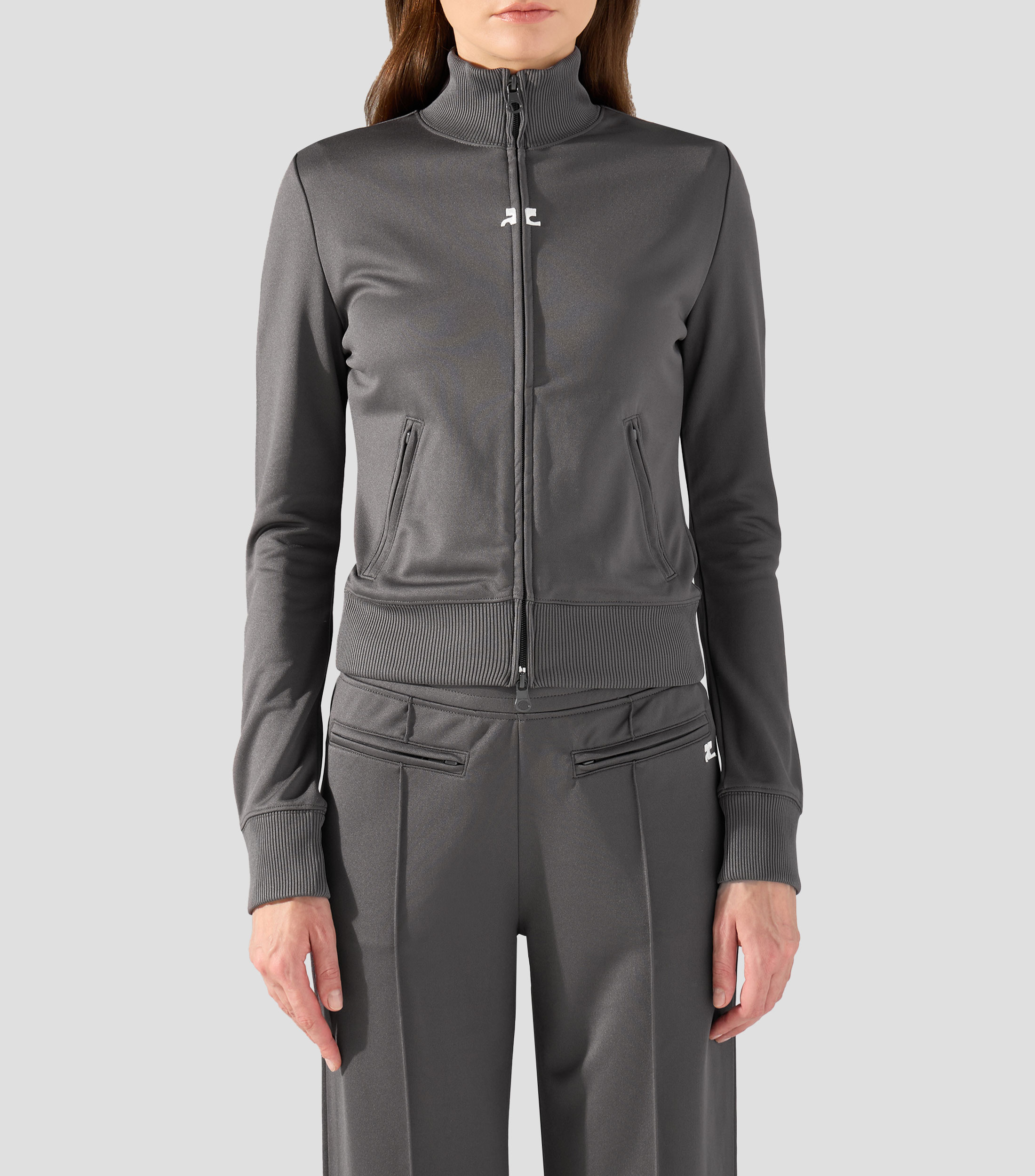 Chamarra bomber Signature liso Mujer