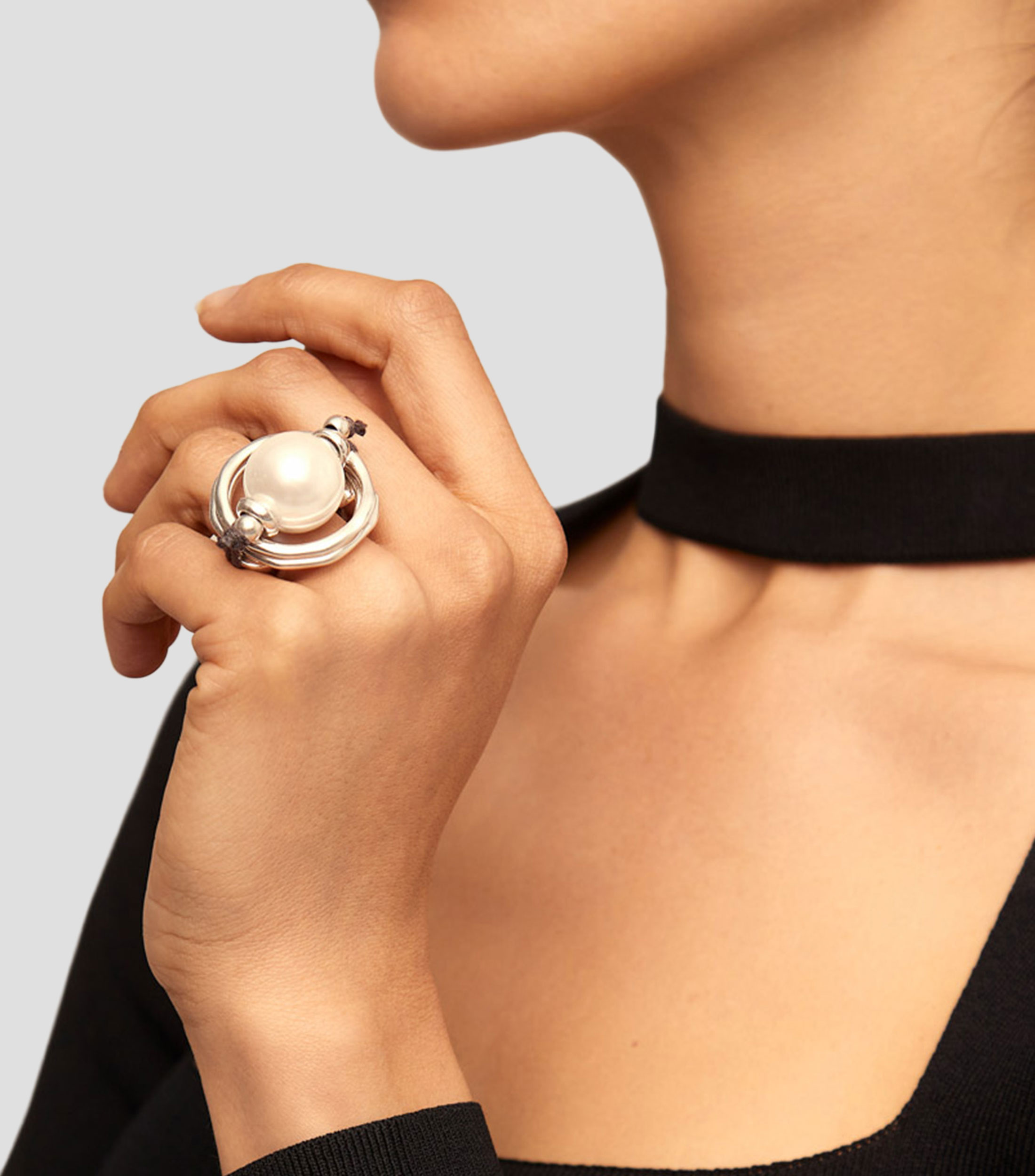 Anillo de Perlas Mujer Talla: M