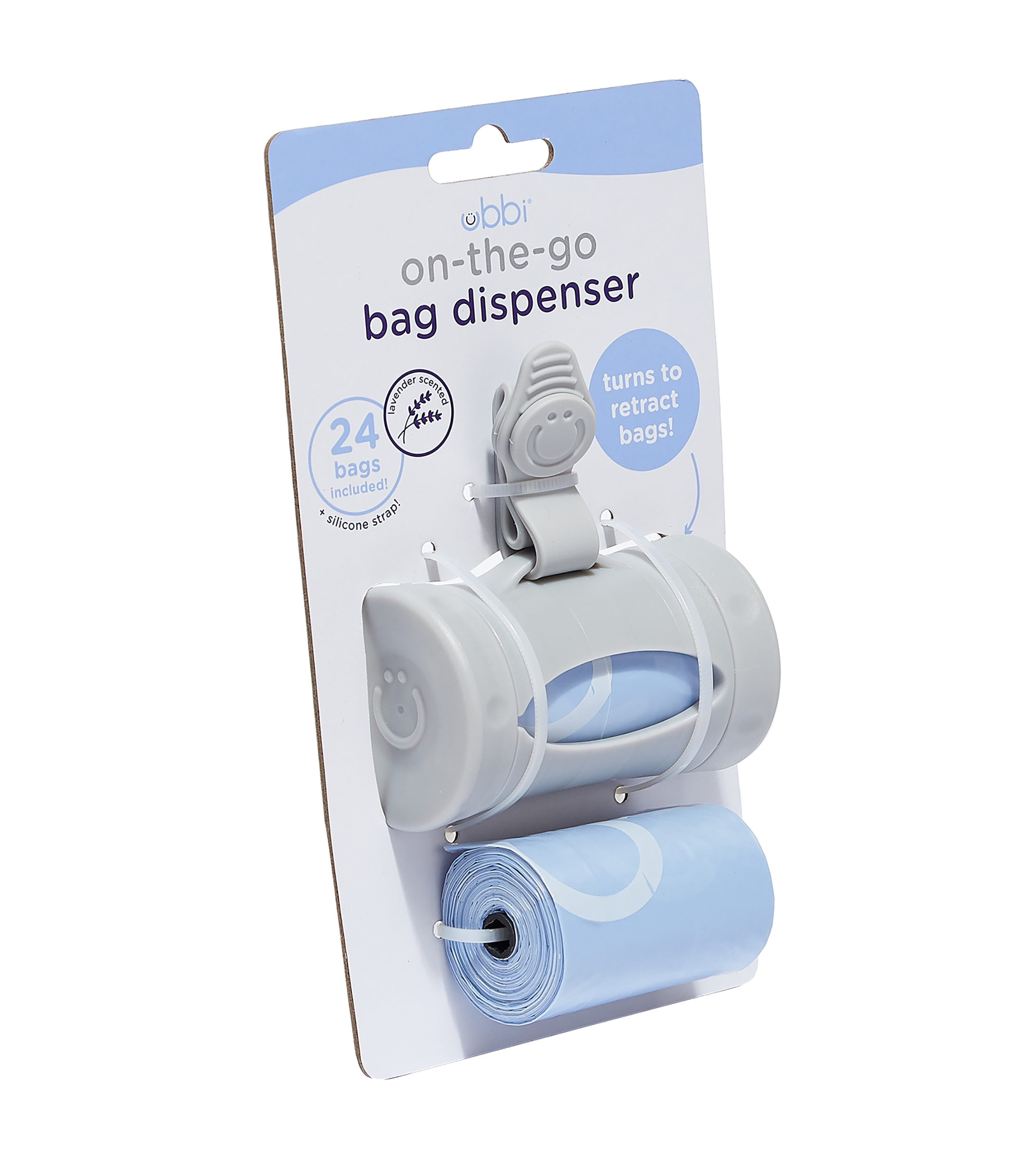 Dispensador de Bolsas Portátil Gris