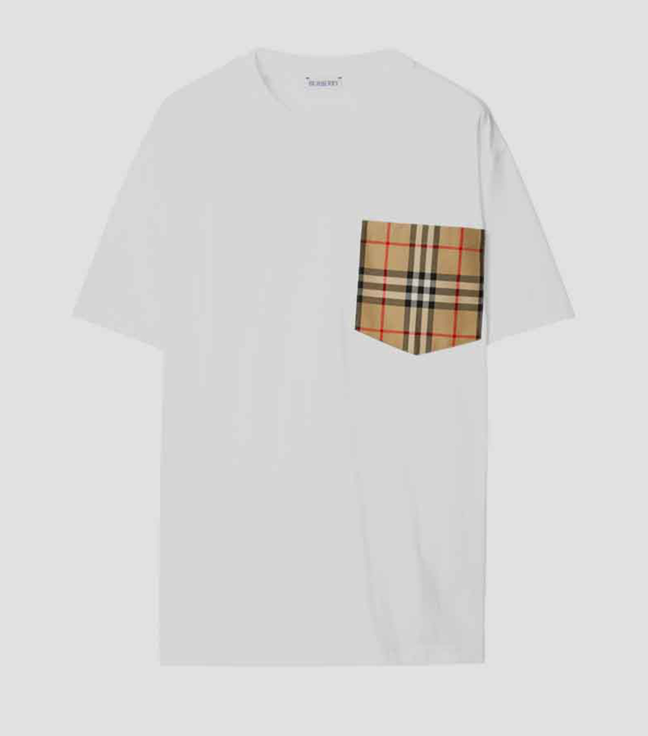 Playera con bolsillo en algodón Mujer