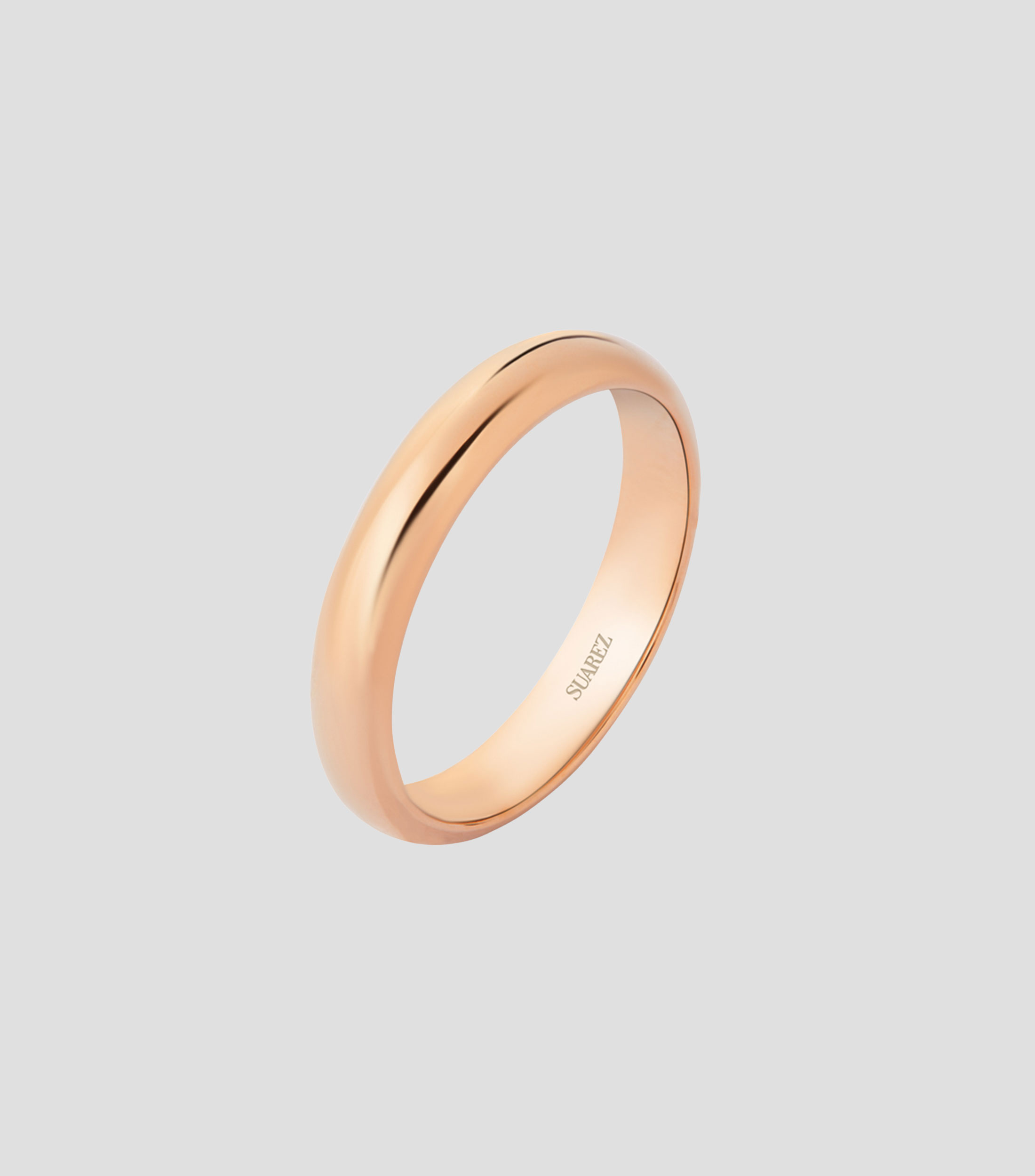 Anillo Alianza en Oro rosa de 18 Kilates Mujer