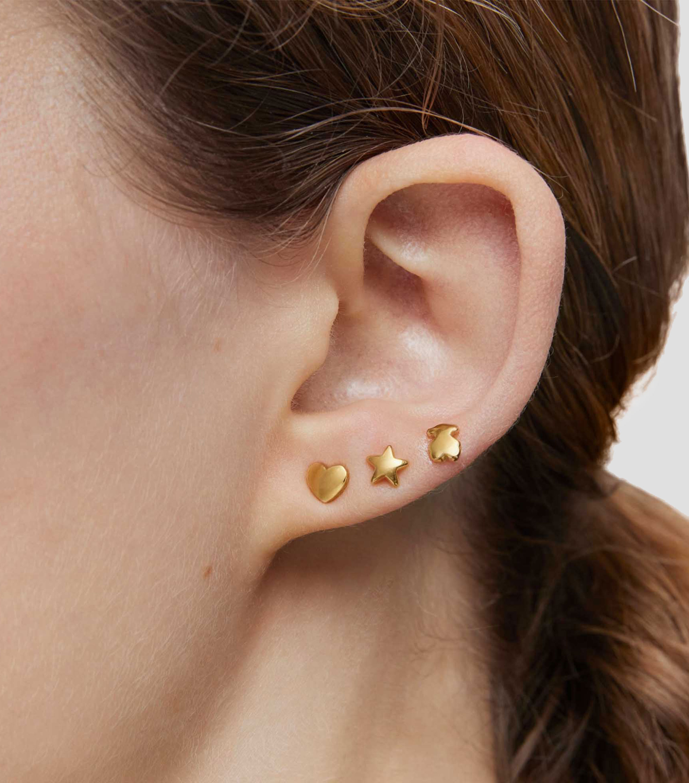 Aretes Estrella Oso Corazon Mujer
