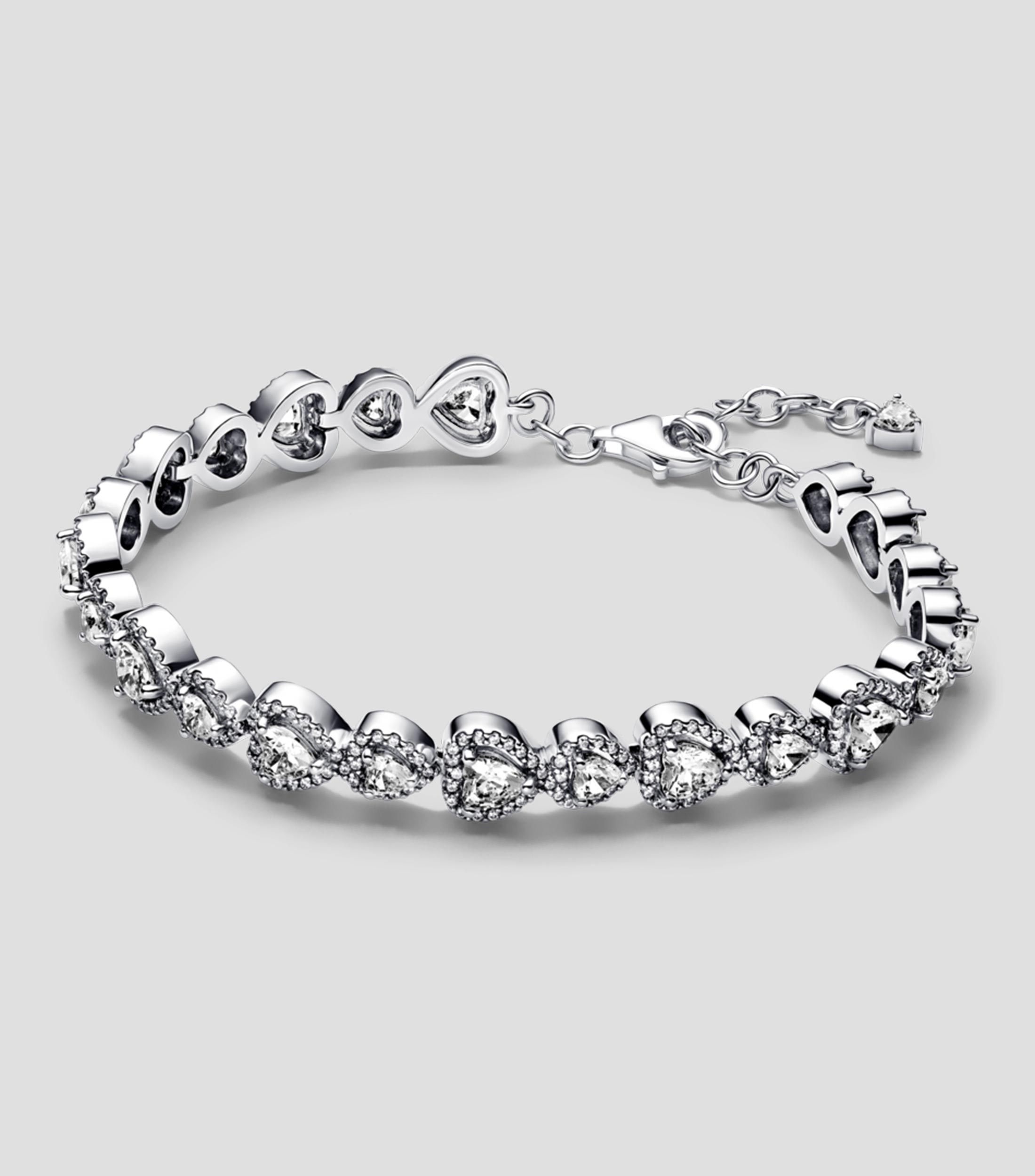 Pulsera en plata .925 corazones Mujer