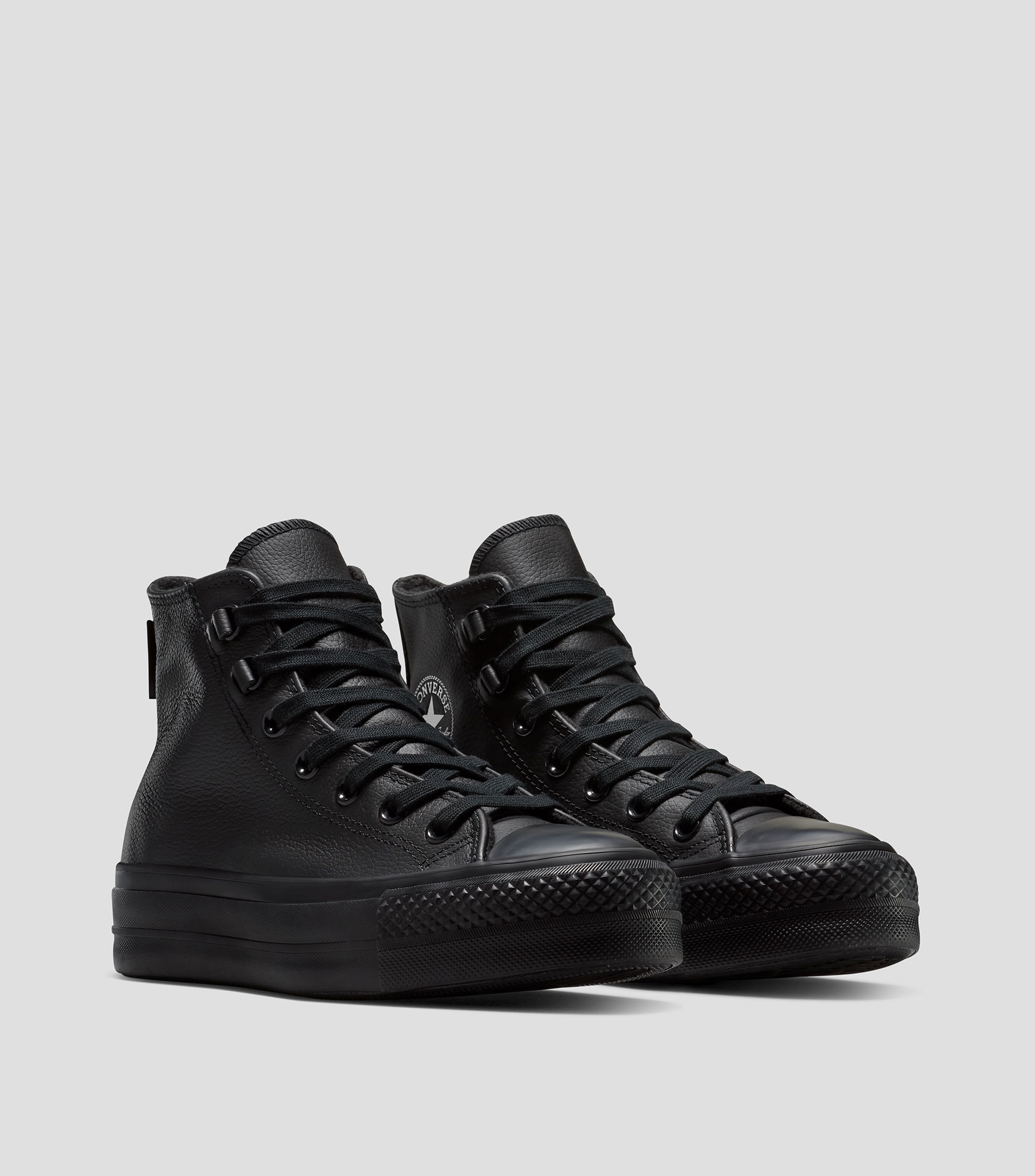 Tenis casuales hightop en piel Mujer