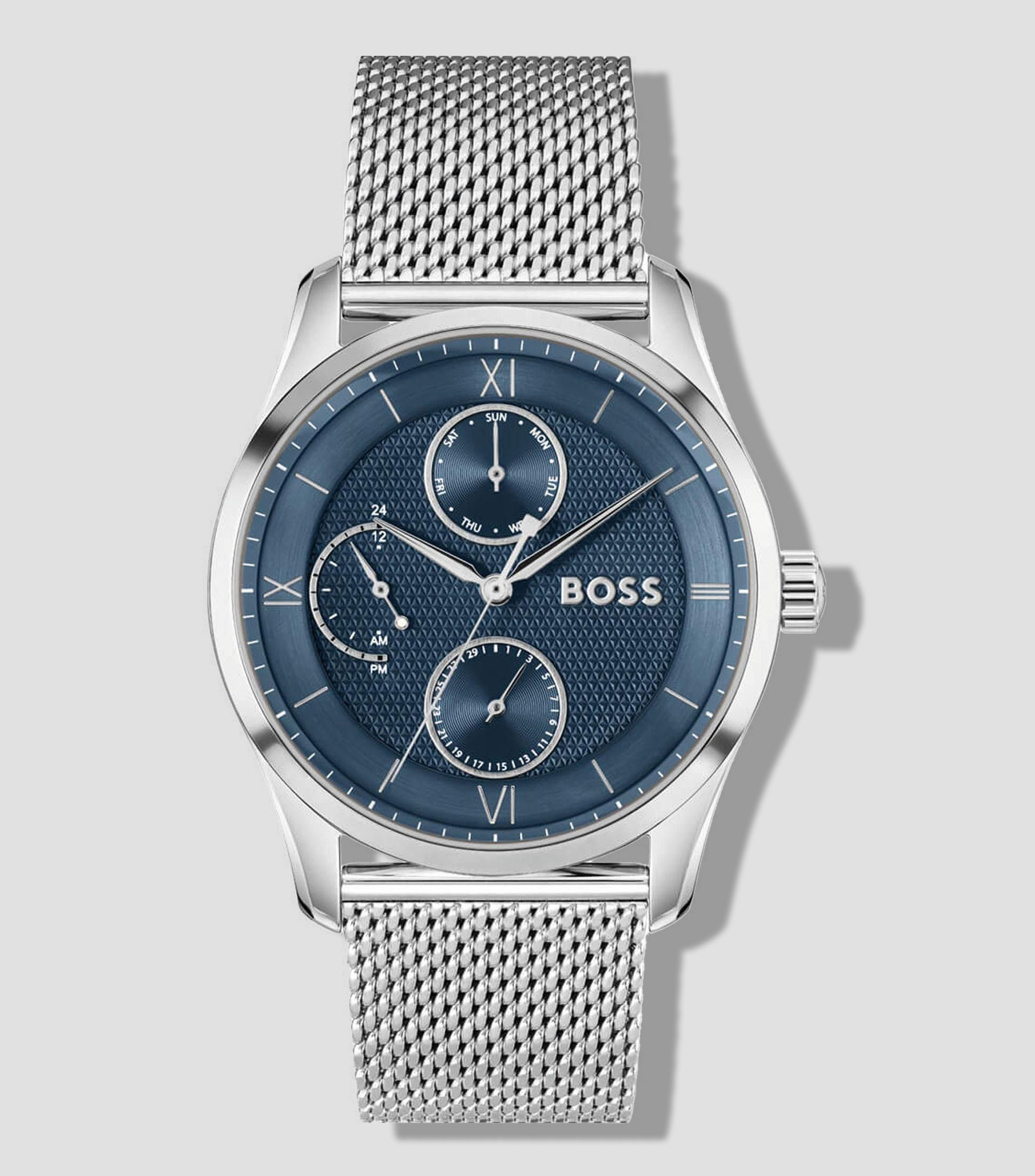 Reloj para Hombre Principle Master casual plateado, azul
