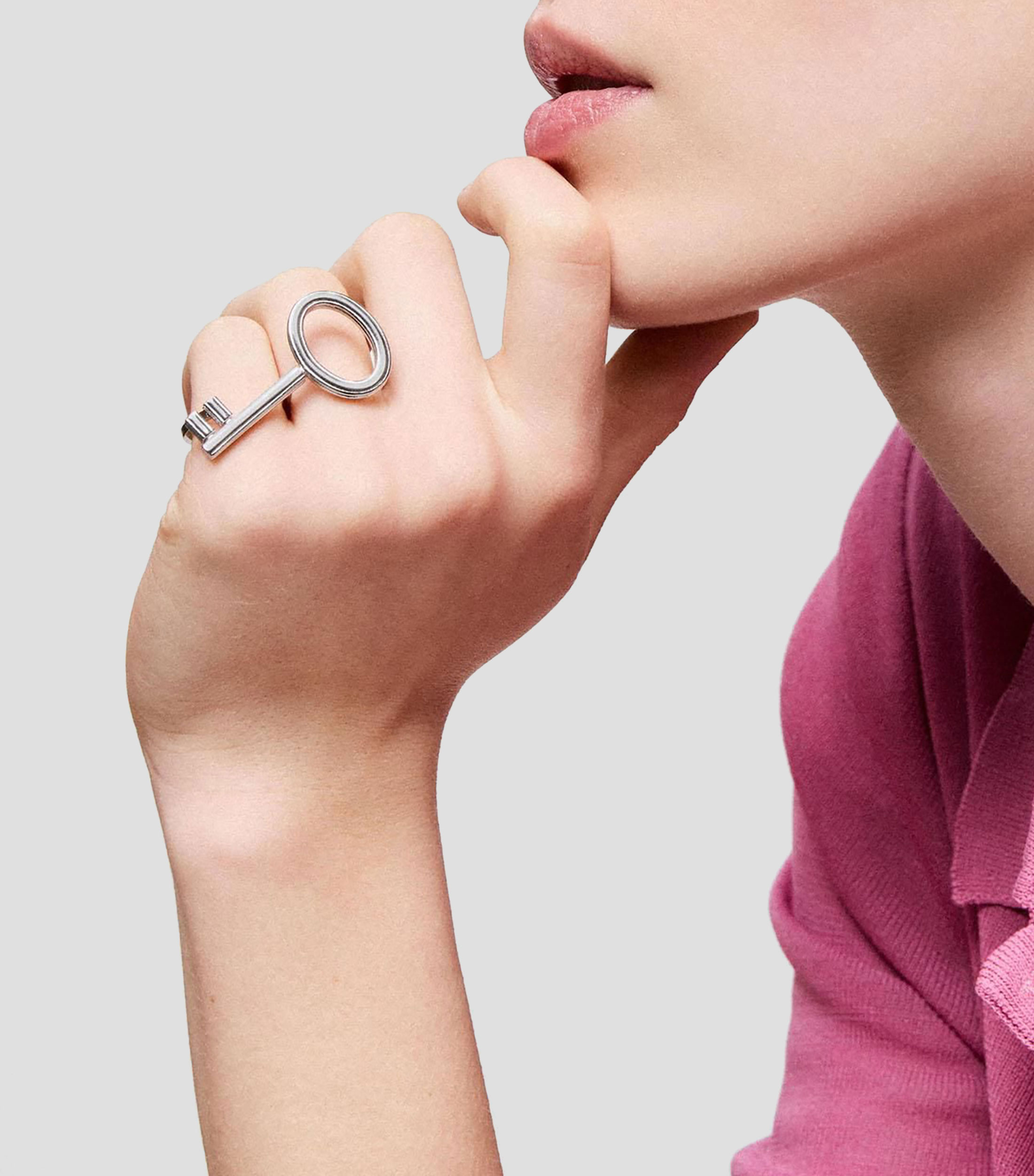 Anillo doble Charming llave Mujer