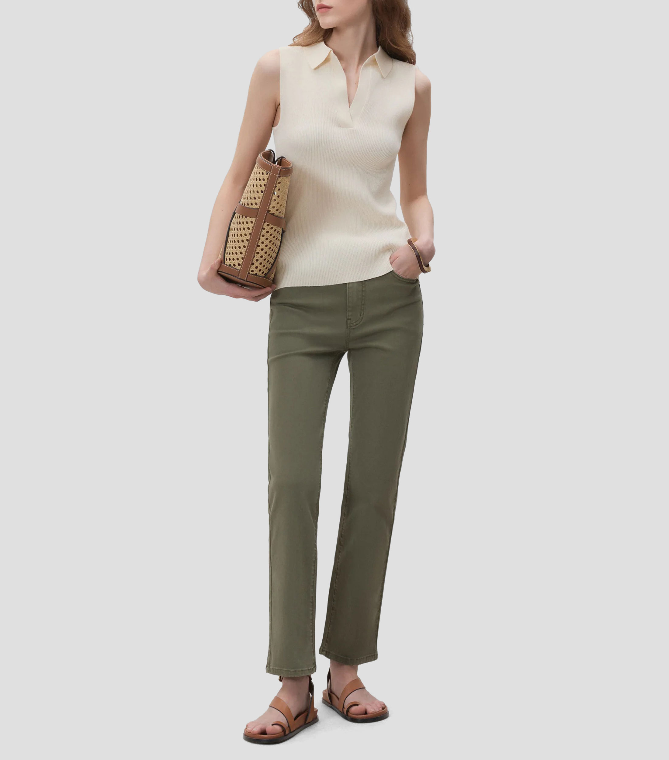 Jeans de corte slim Mujer