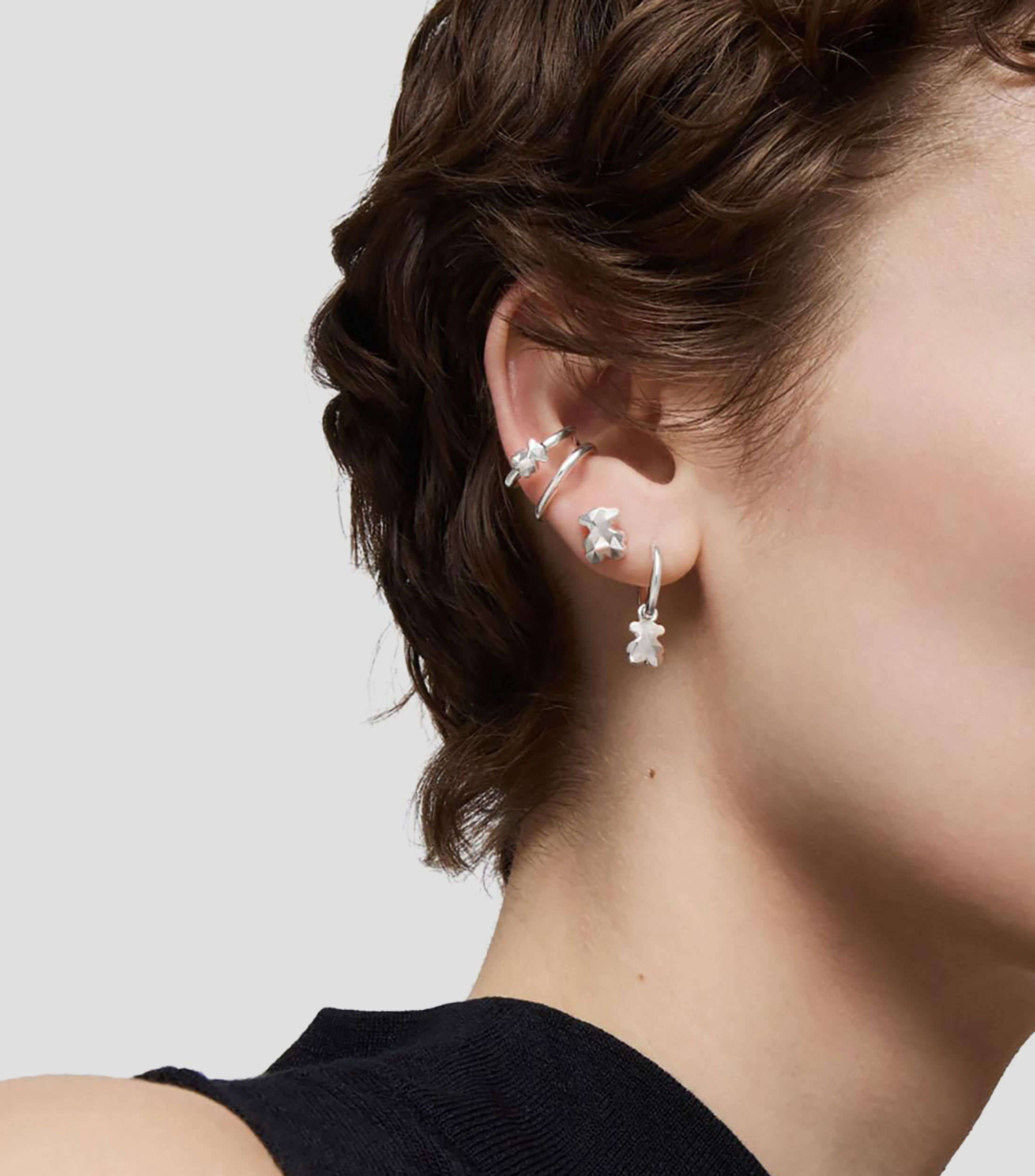 Aretes Tous Icon en plata Mujer