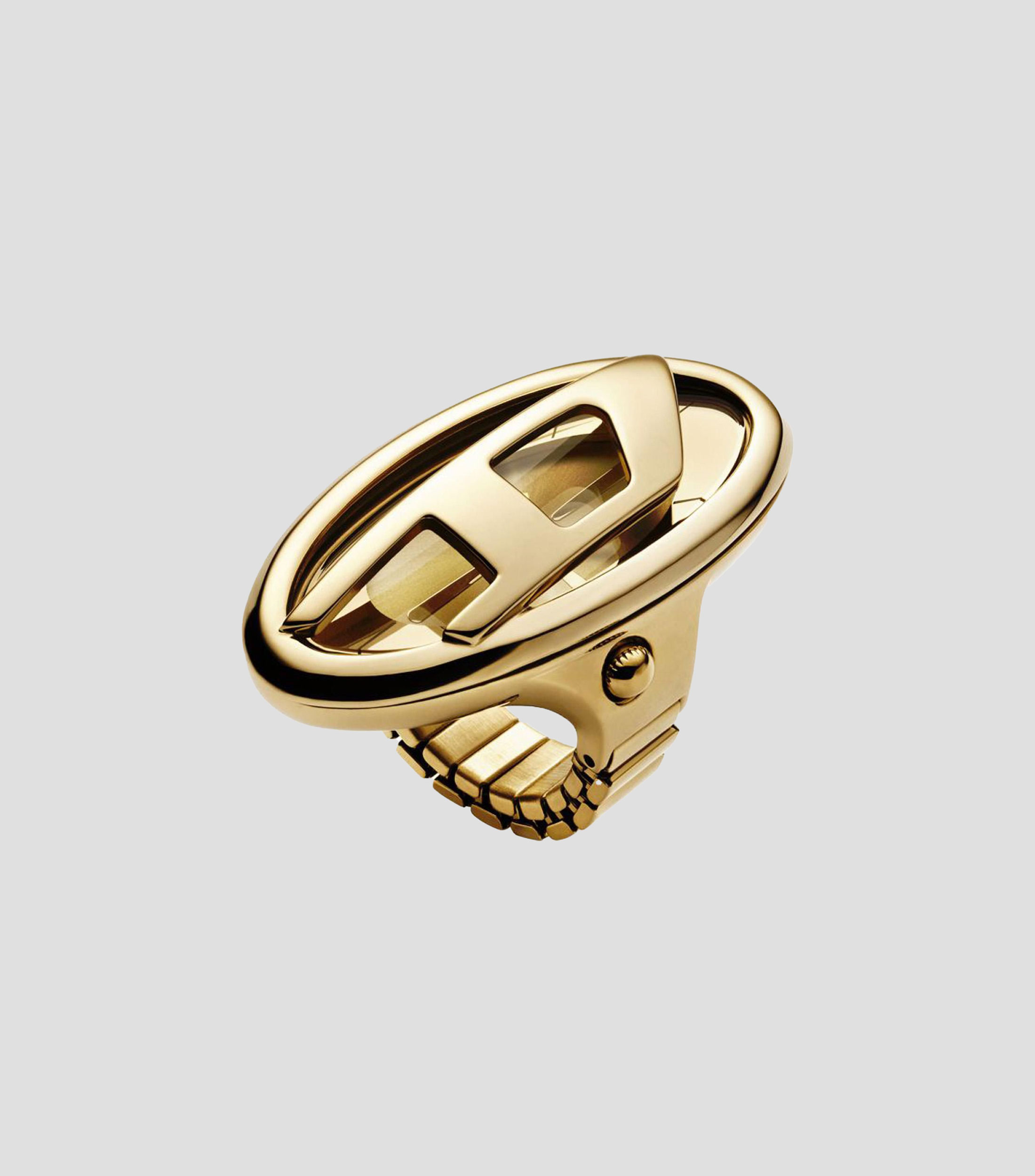 Reloj Anillo para Mujer Clasico, Dorado