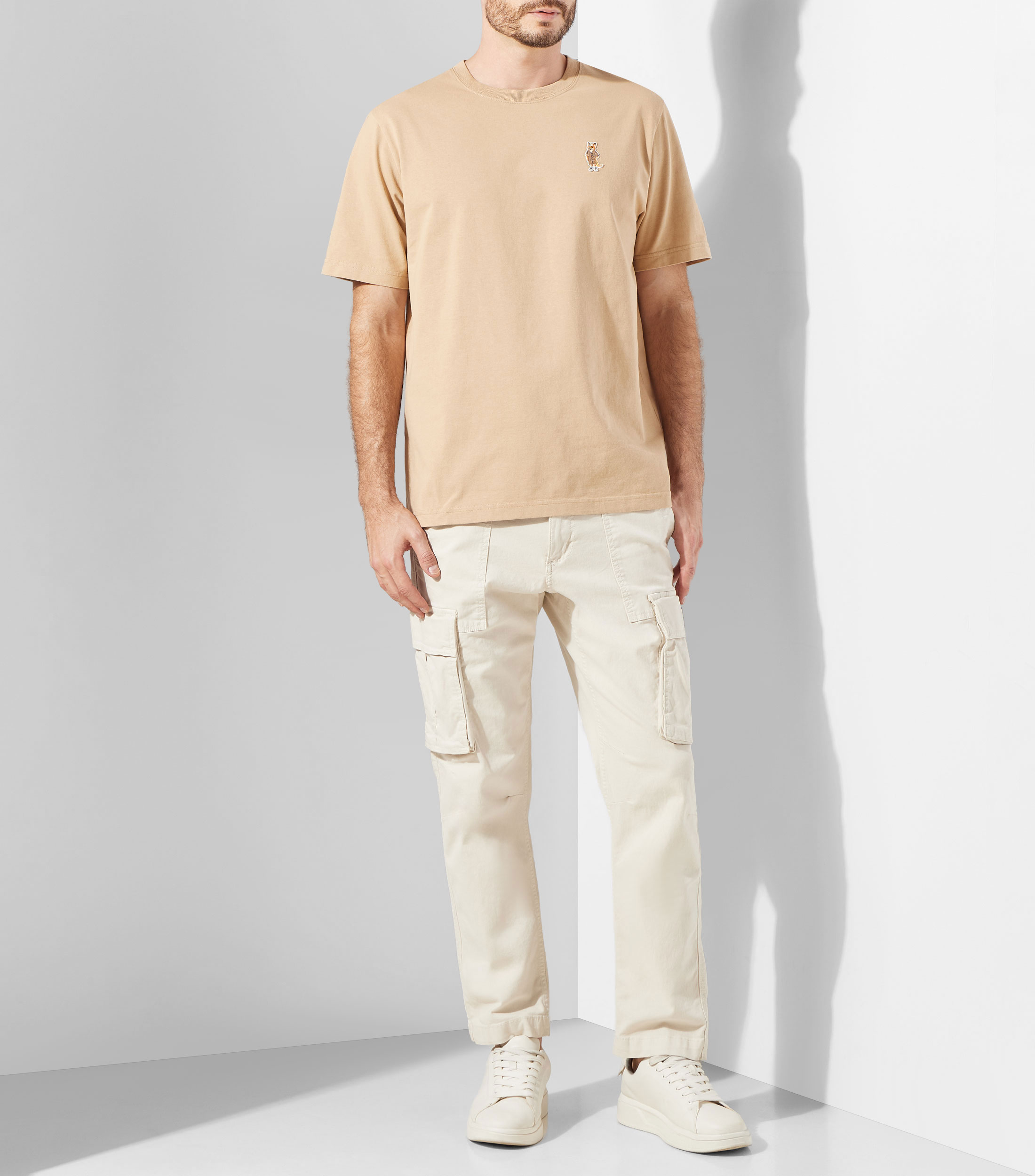 Playera cuello redondo manga corta lisa Hombre