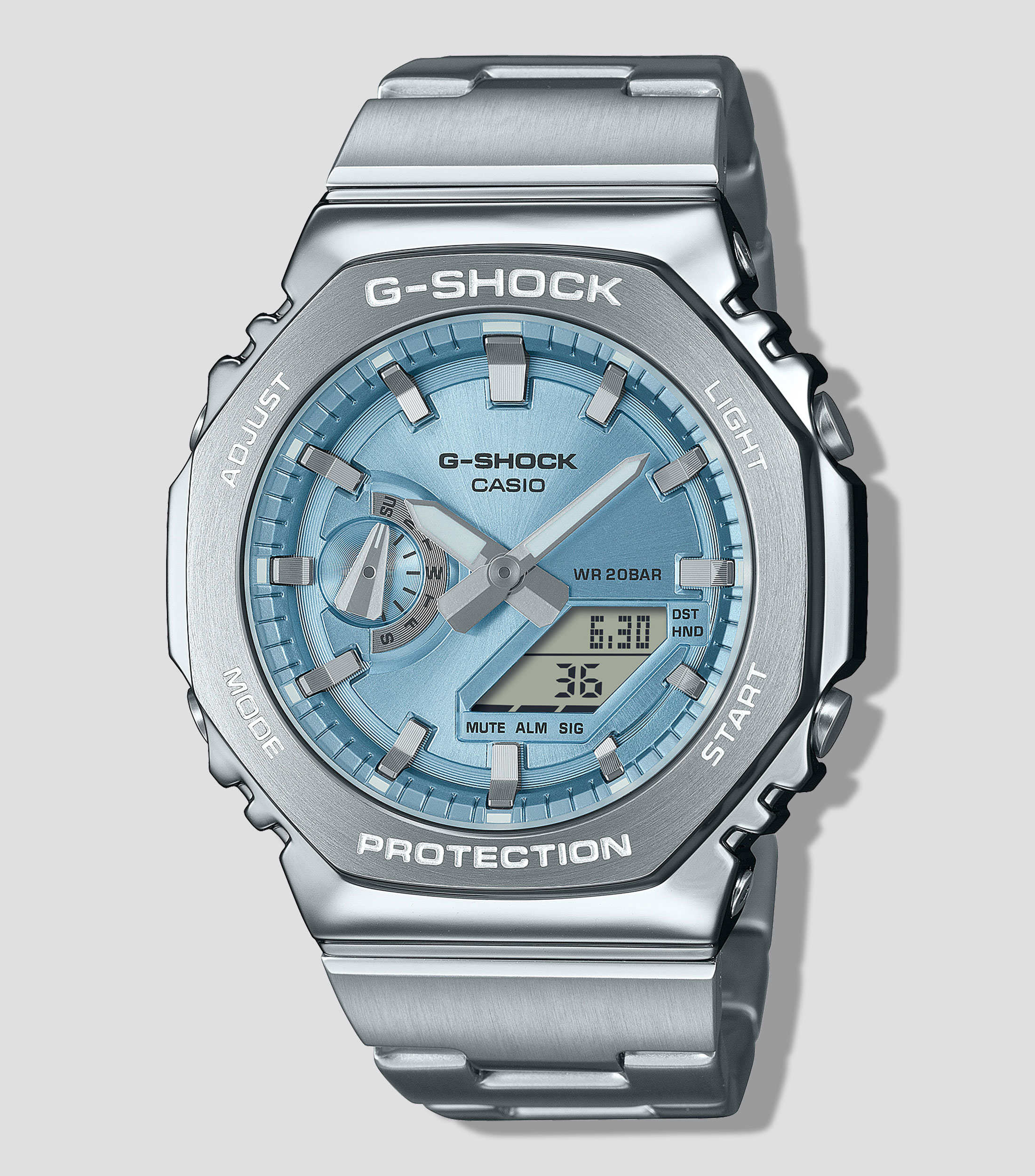 Reloj para Hombre G-Shock Casual Plateado