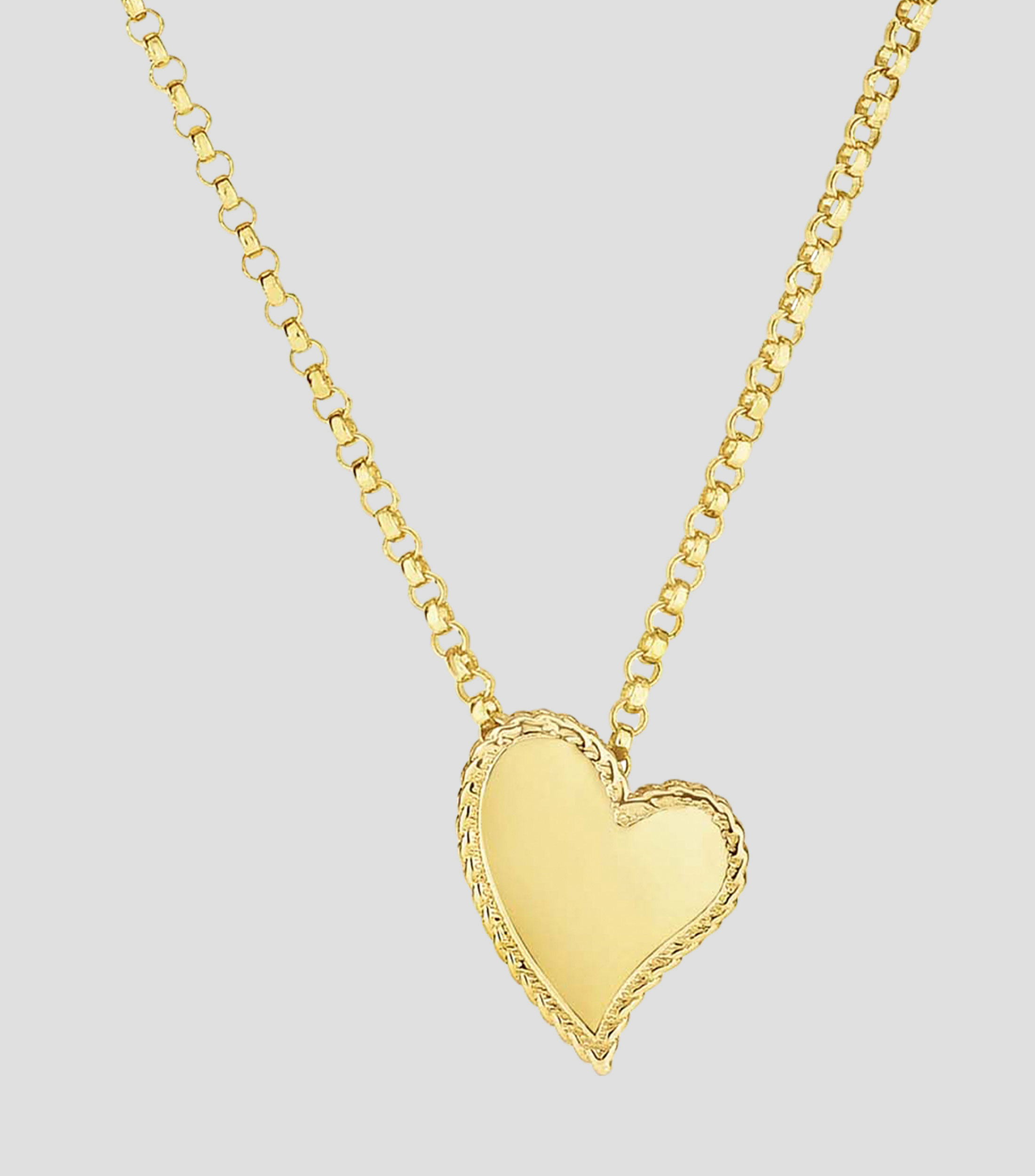 Colgante Corazon en Oro 18 Kilates Mujer