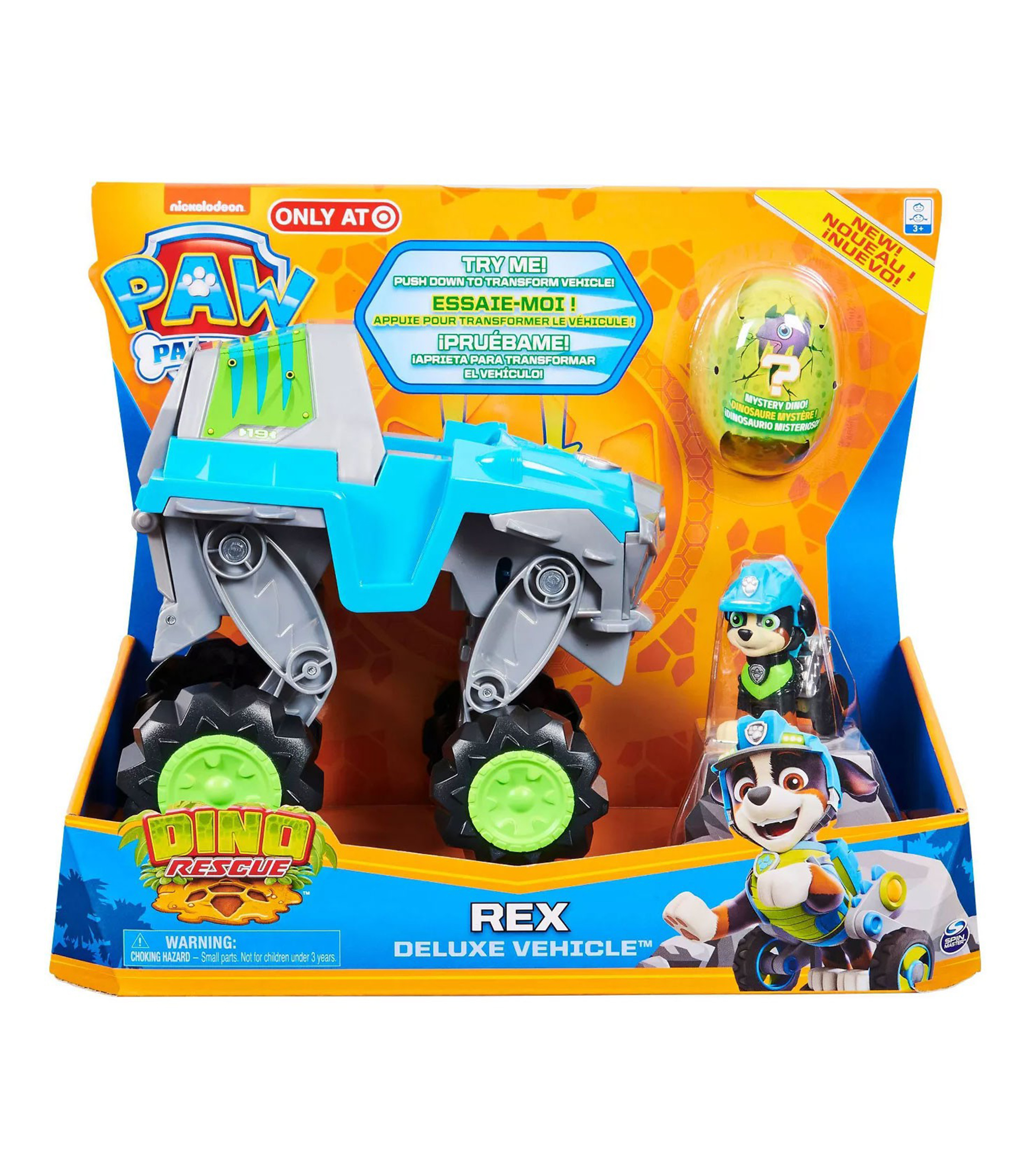 Spin Master Vehículo de Lujo Paw Patrol Dino Rescue Rex El