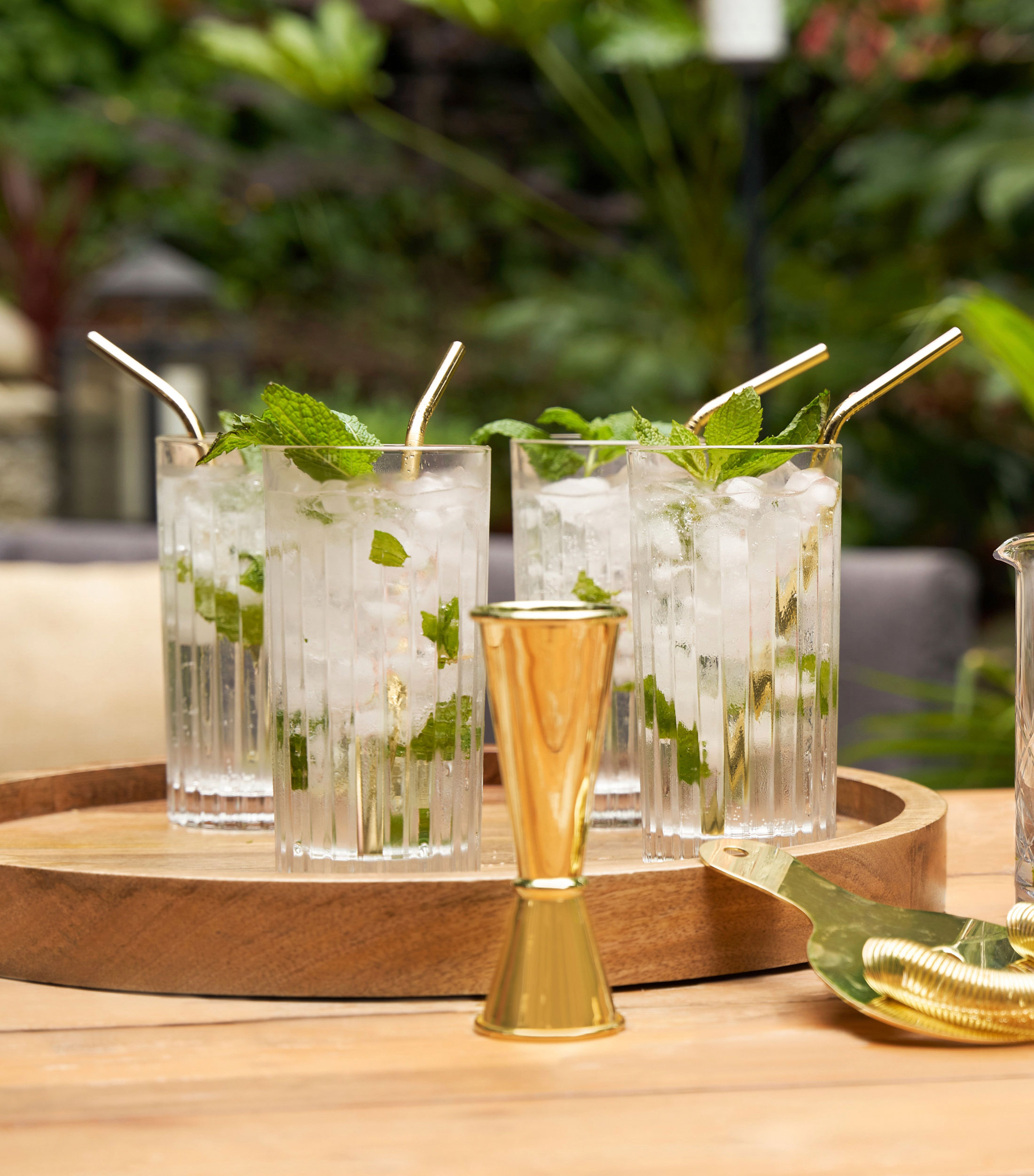 Set 4 Vasos High Ball Art Deco