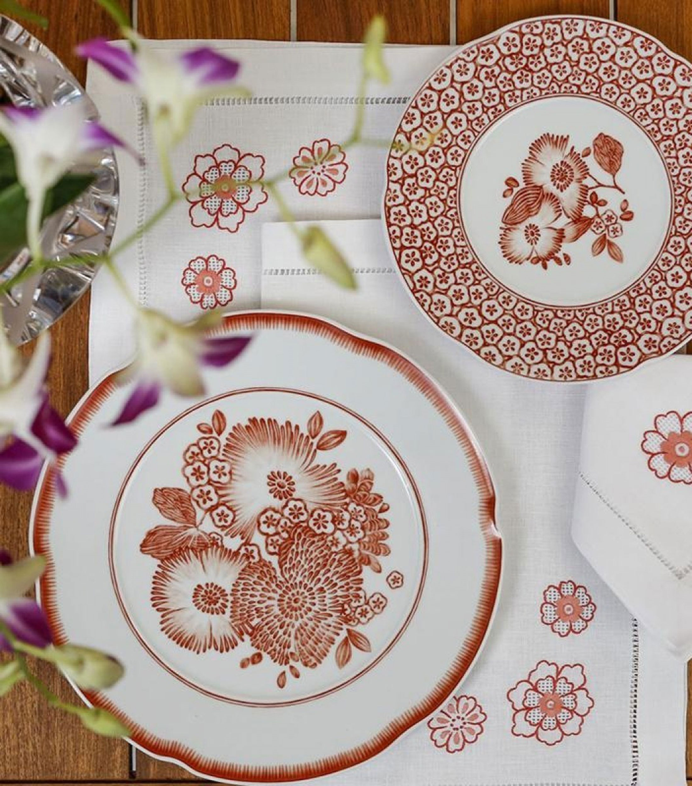 Plato Llano Coralina Flores