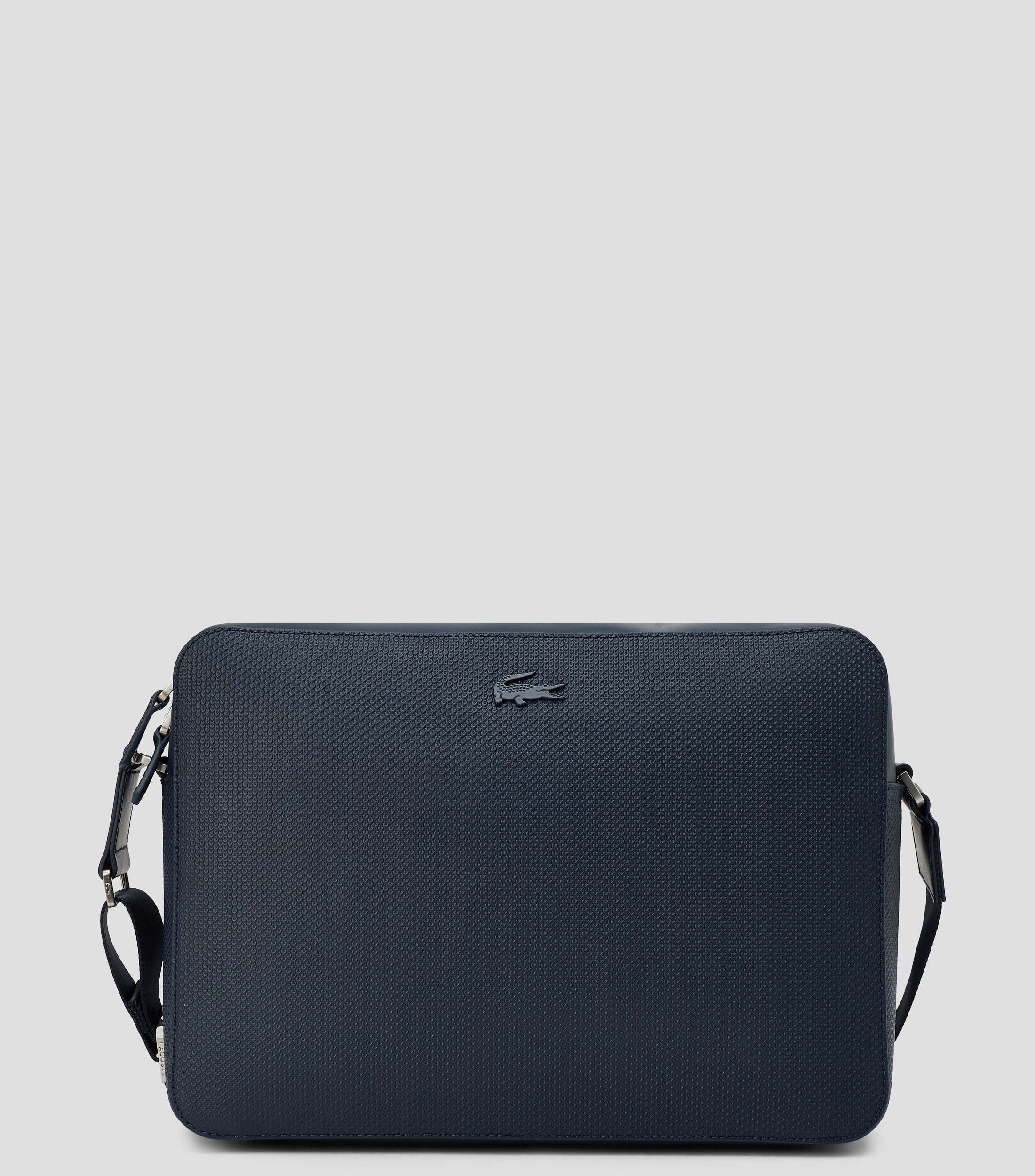 Bolso Messenger en piel con microdiseños Hombre